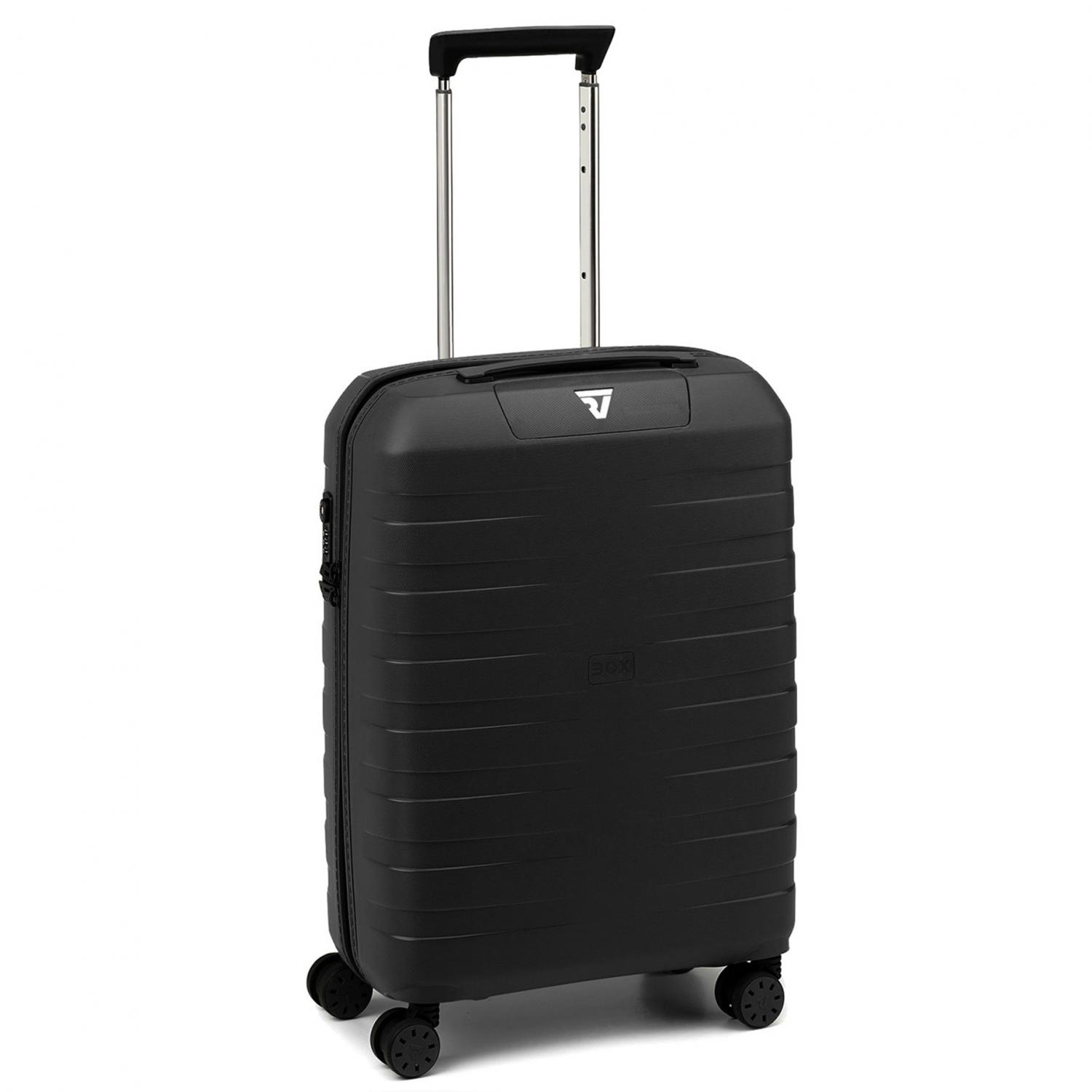 BOX SPORT Trolley bagaglio a mano 55x40x20 cm - Nero/Nero