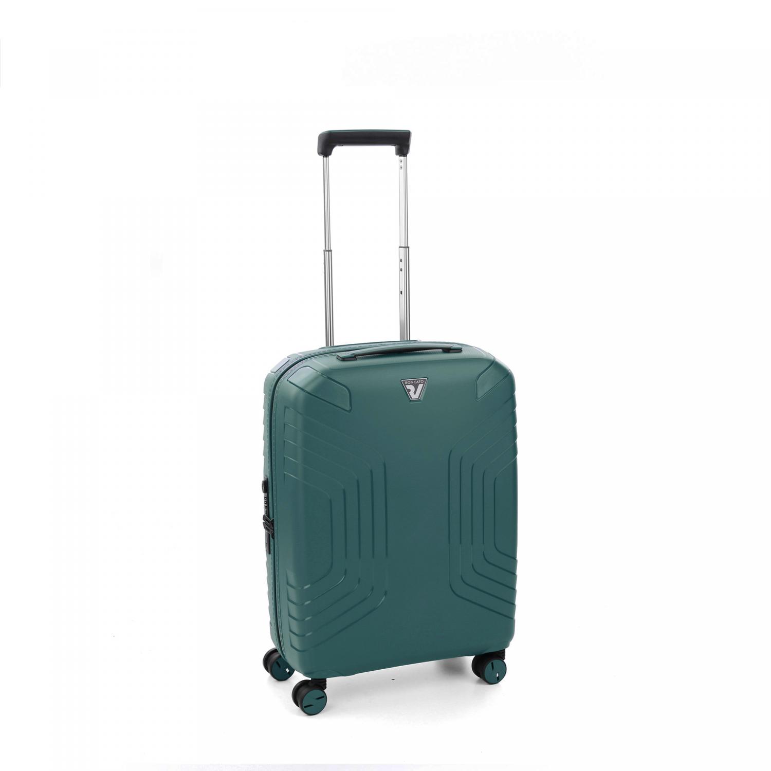 Roncato Ypsilon 4.0 Trolley Bagaglio A Mano 55x40x20/25 Cm Espandibile - Verde Bottiglia