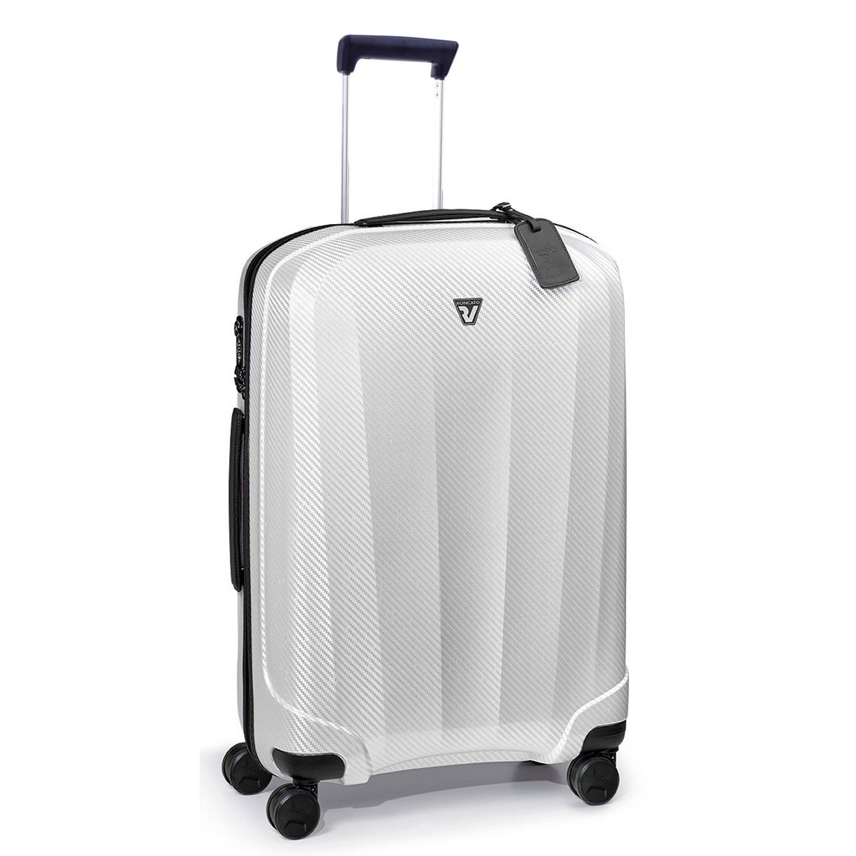 WE ARE GLAM Trolley medio 70 cm - Bianco/Nero