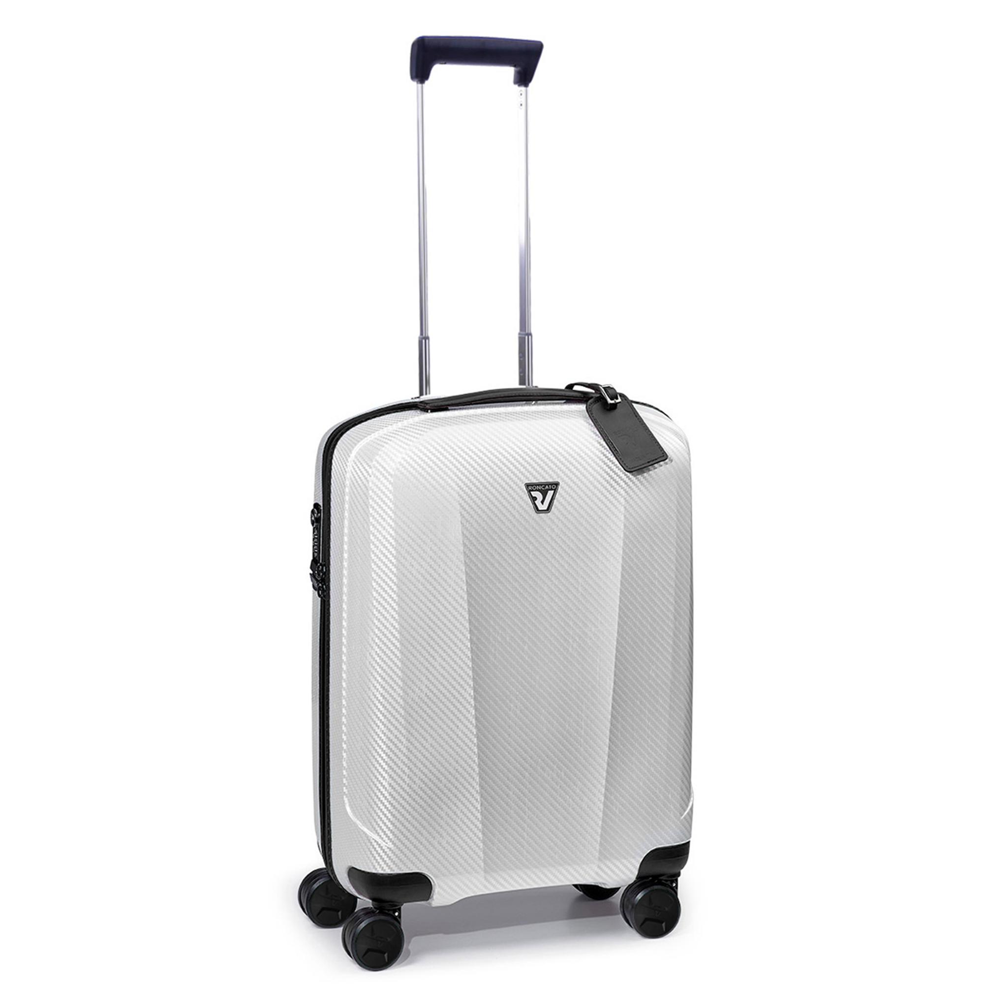 WE ARE GLAM Trolley bagaglio a mano 55x40x20 cm - Bianco/Nero