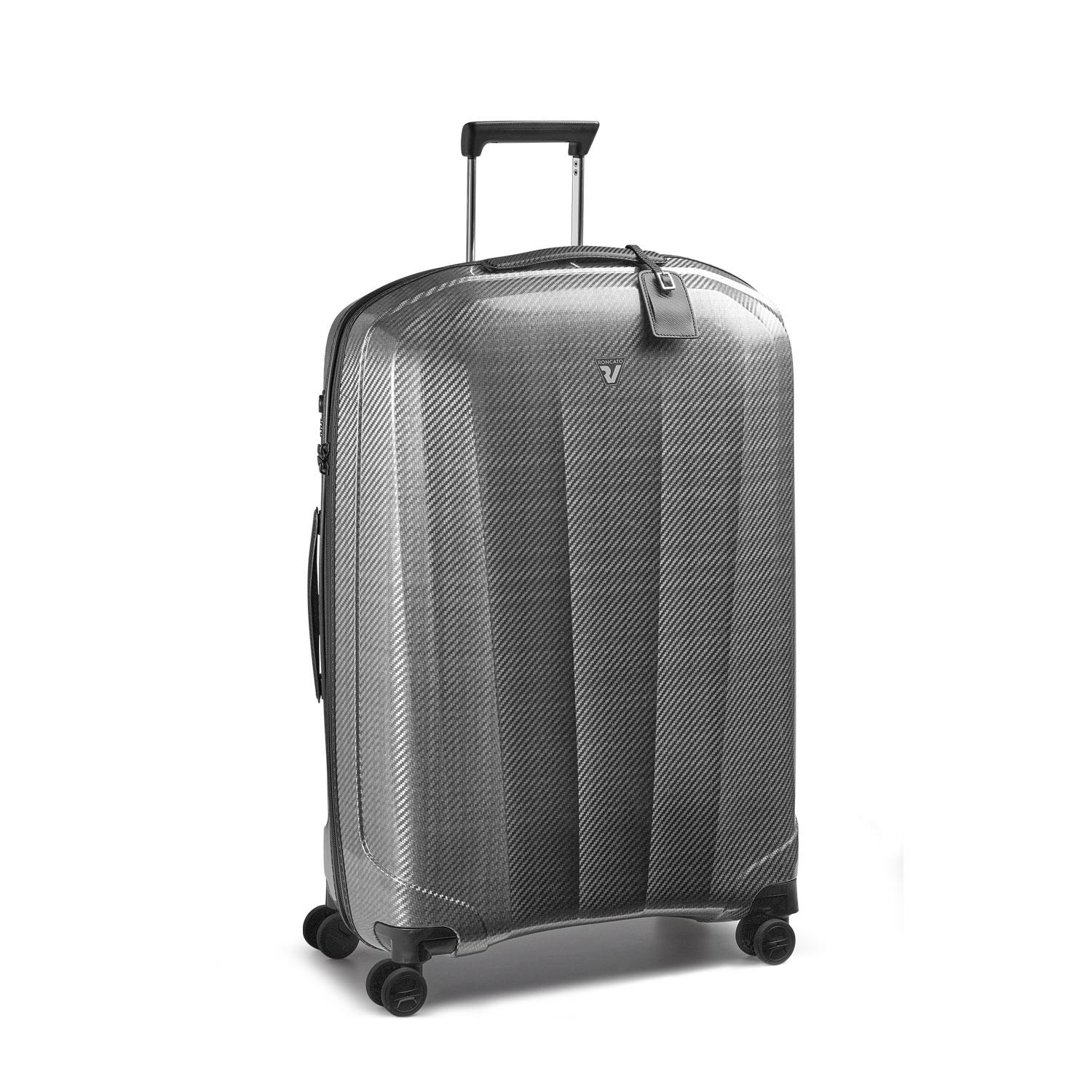 Roncato We Are Glam Dlx Trolley Grande 78 Cm Espandibile - Nero/platino