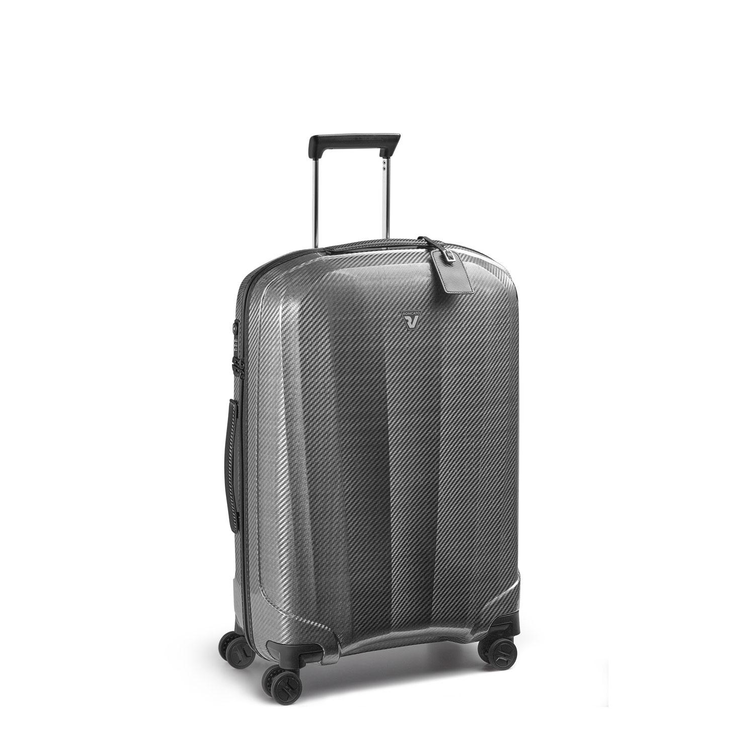 Roncato We Are Glam Dlx Trolley Medio 70 Cm Espandibile - Nero/platino