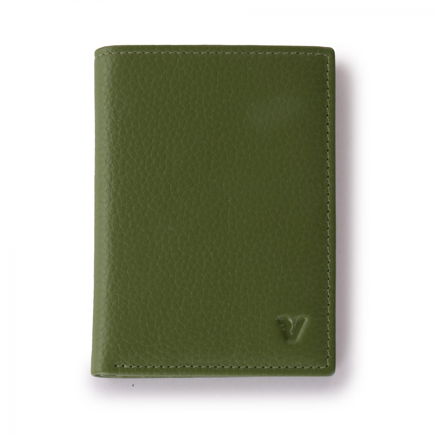 IRON 4.0 Porta carte di credito 8x9.5x1.5 cm - Verde Militare