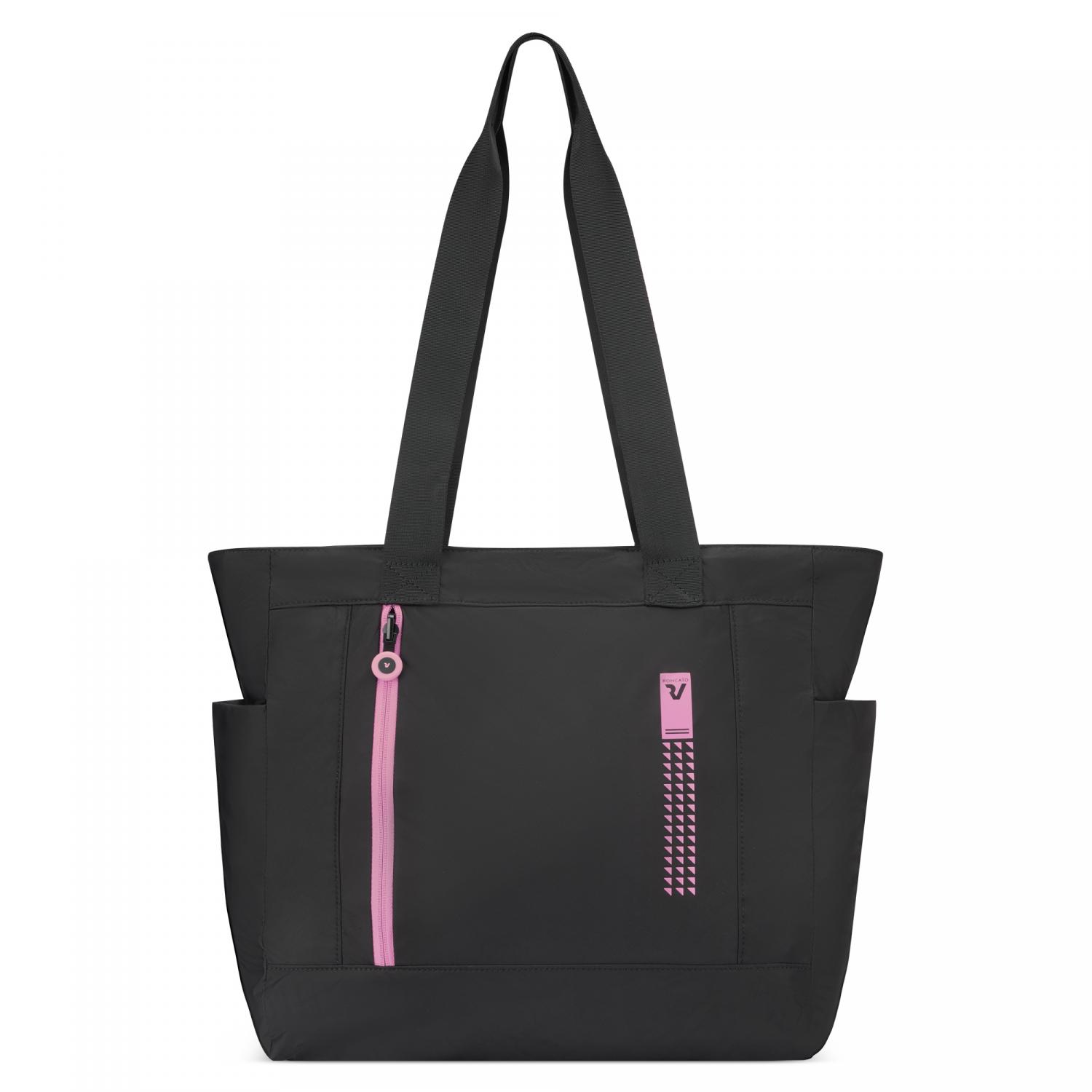 Borsone Da Viaggio Roncato IRONIK 2.0 50L Rosa - Leggero, Resistente, Con Tracolla Regolabile, Per Palestra E Weekend