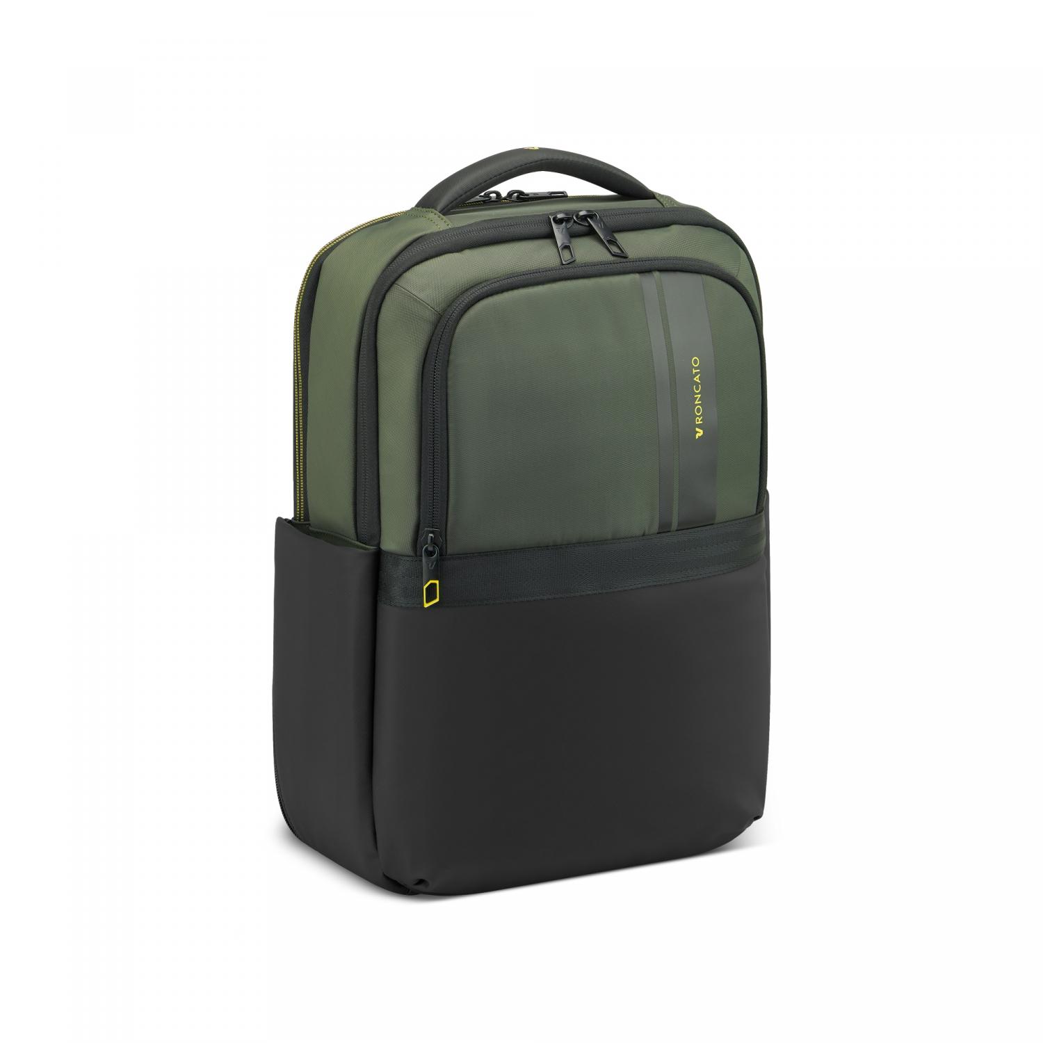 Roncato Metropolitan Travel Zaino Da Lavoro Porta Pc 15.6 - 41x29x14 Cm - Verde Militare