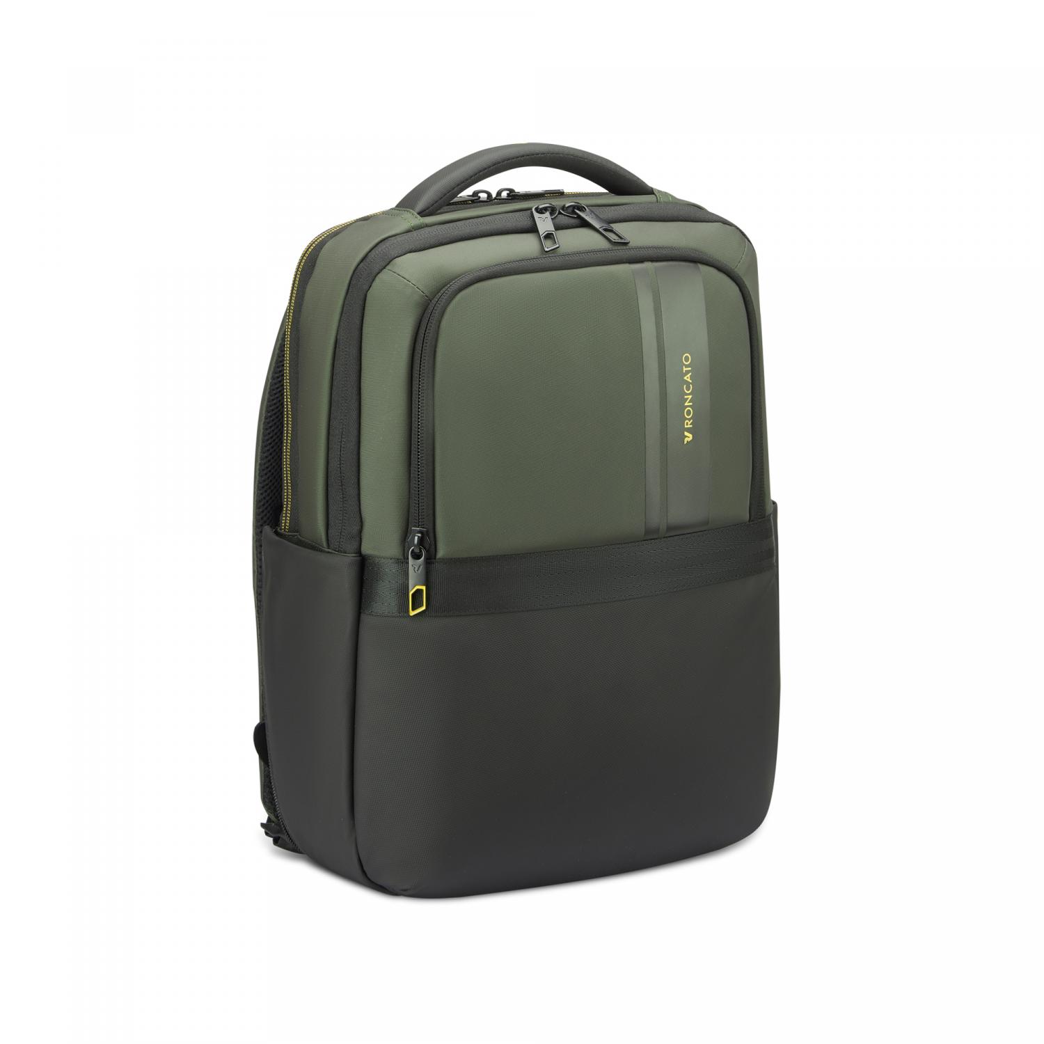 Roncato Metropolitan Travel Zaino Da Lavoro Porta Pc 14 - 38x28x13 Cm - Verde Militare