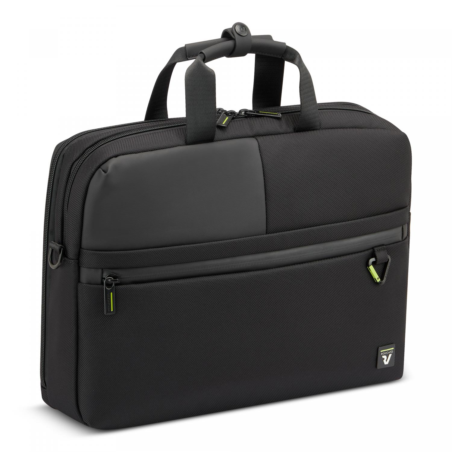 TRIAL Borsa porta computer porta PC 15.6 -  31x44x12 cm - Nero