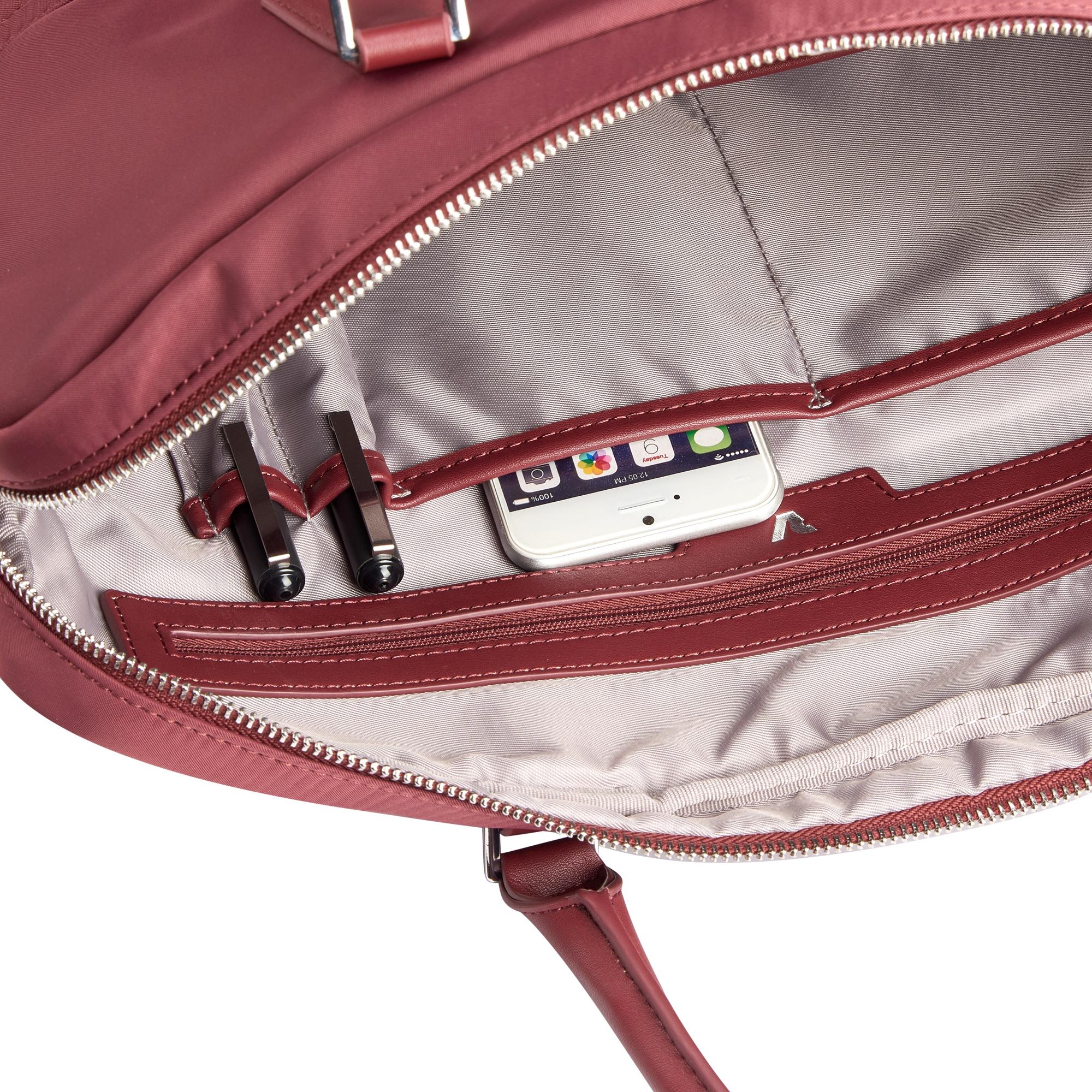 WOMAN BIZ Laptoptasche mit 15,6 Laptopfach - 42x30x10 cm - Bordeaux