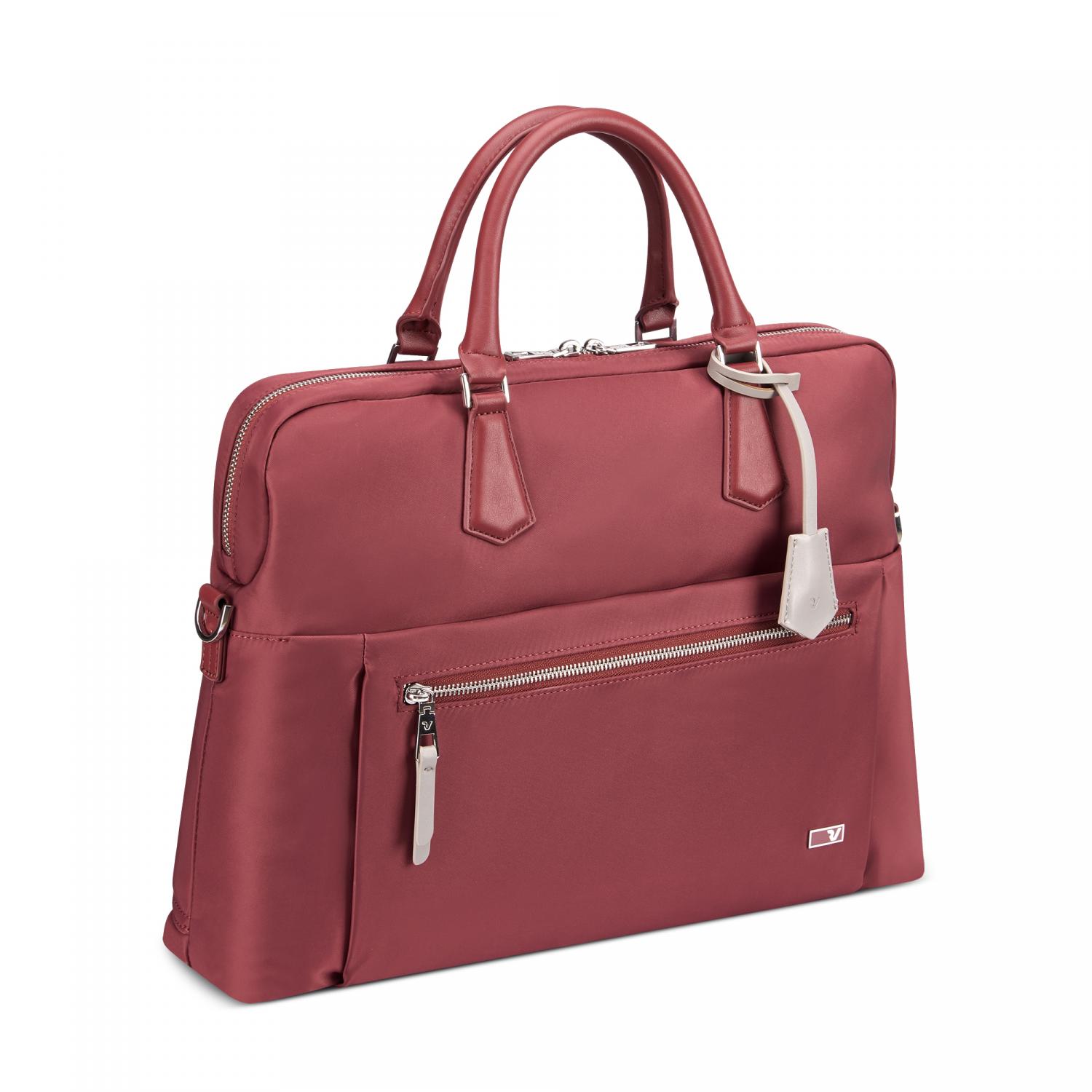 Roncato Woman Biz Borsa Porta Computer Porta Pc 15.6 - 42x30x10 Cm - Bordeaux