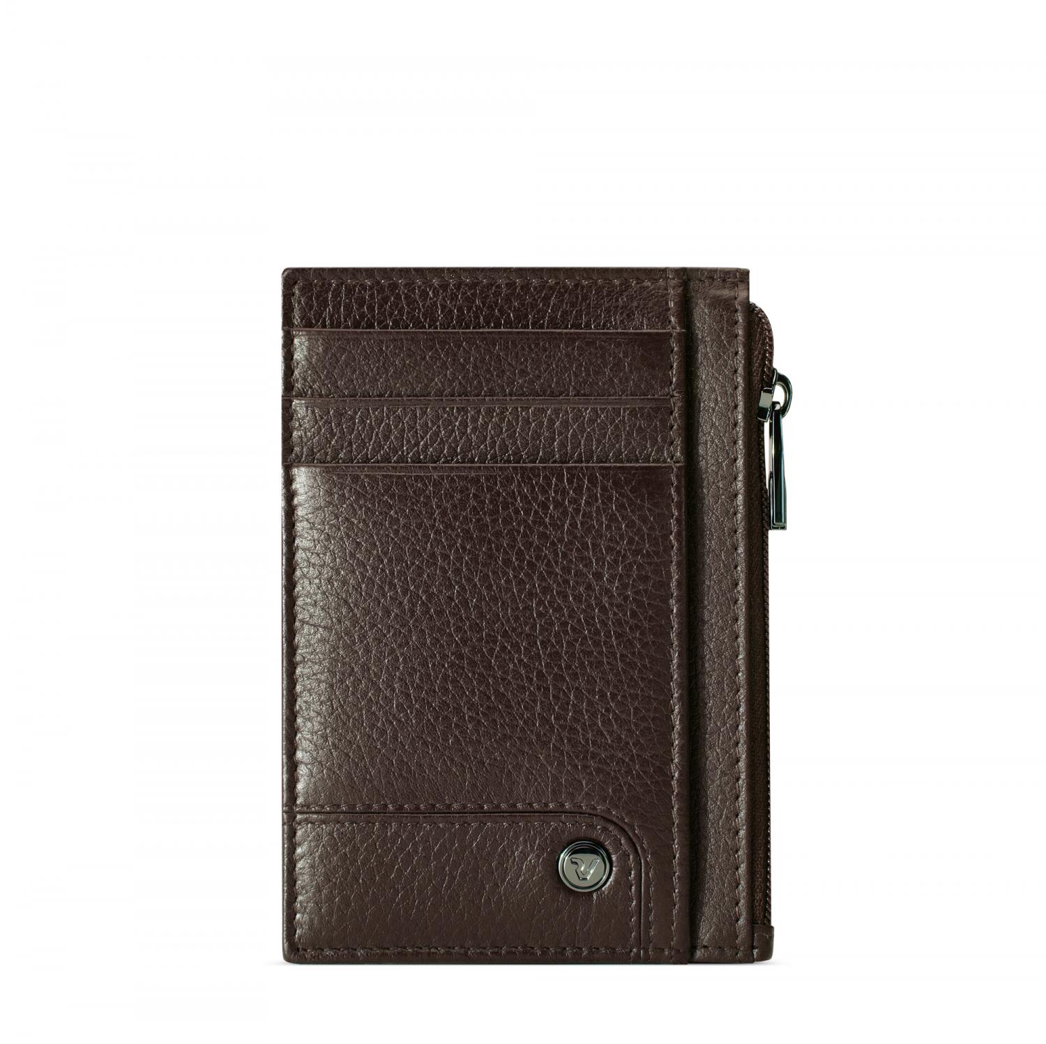 ALASKA Porte-cartes 8.5x11.5x0.5 cm - Acajou