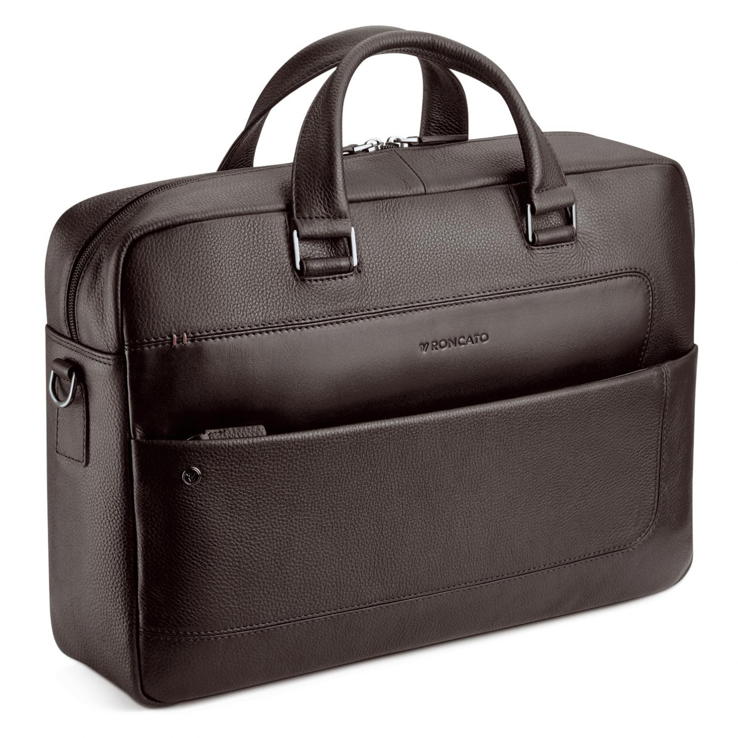 Roncato Alaska Borsa Porta Computer Porta Pc 15.6 - 42x30x10 Cm - Mogano
