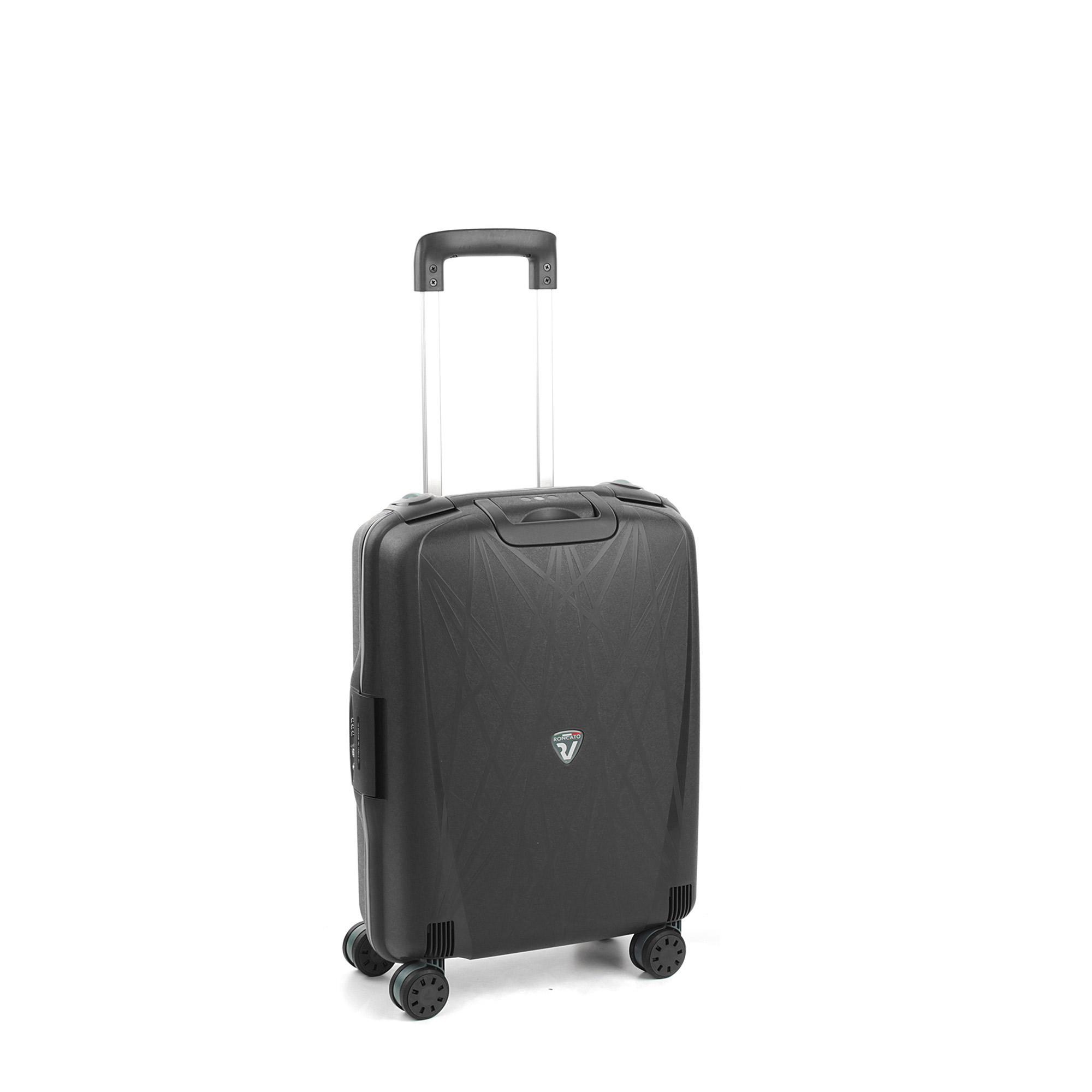 LIGHT Valise cabine 55x40x20 cm - Noir