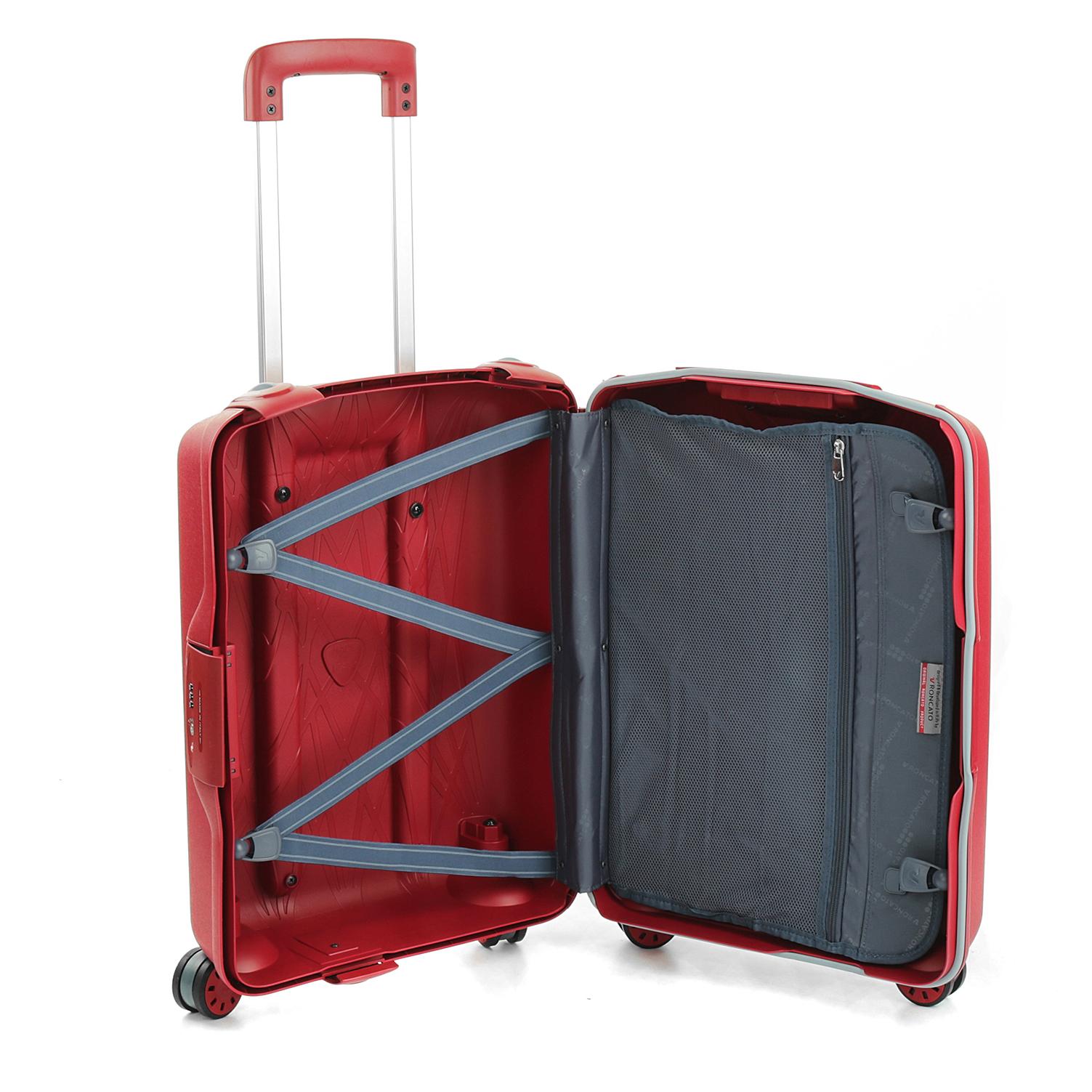 LIGHT Valise cabine 55x40x20 cm - Rouge