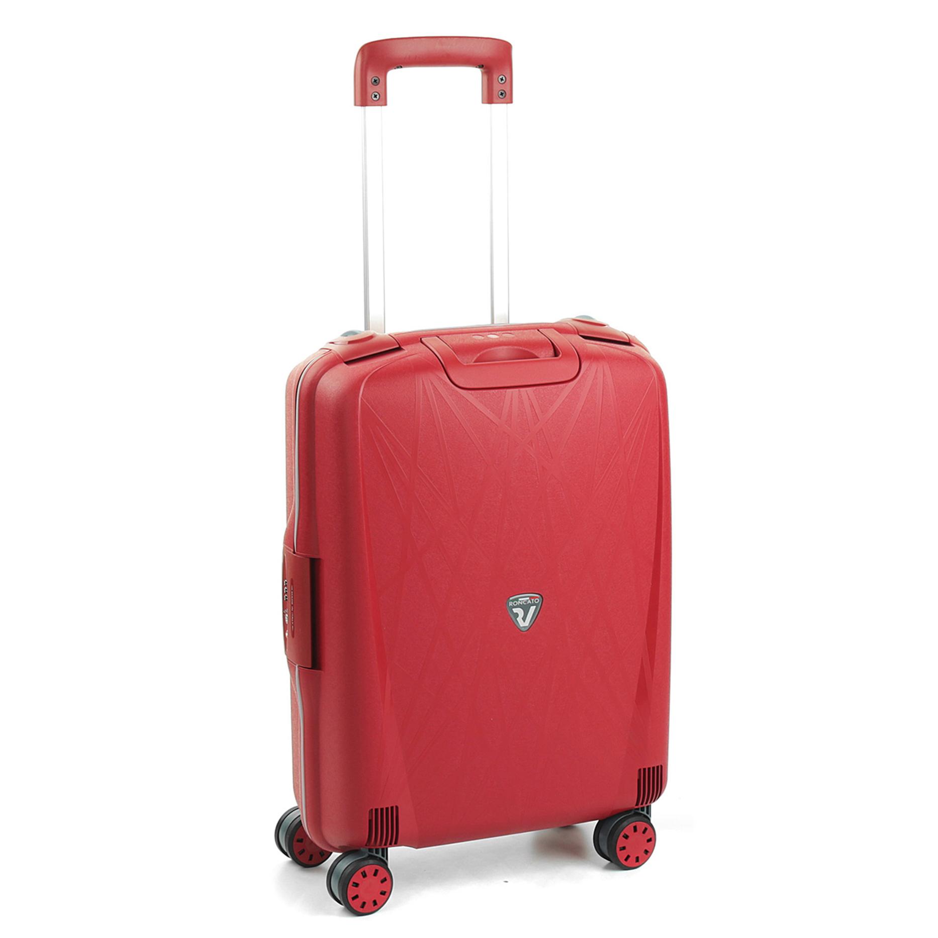 LIGHT Valise cabine 55x40x20 cm - Rouge