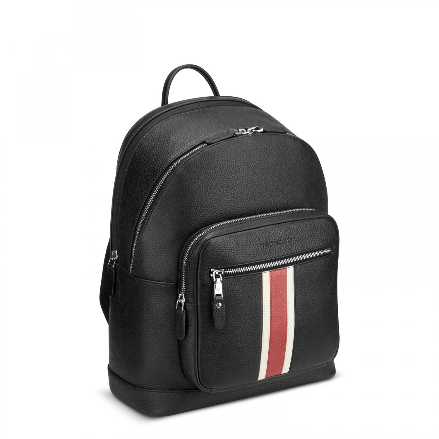 MADRID Zaino da lavoro porta PC 14 -  39x31x16 cm - Nero/Rosso