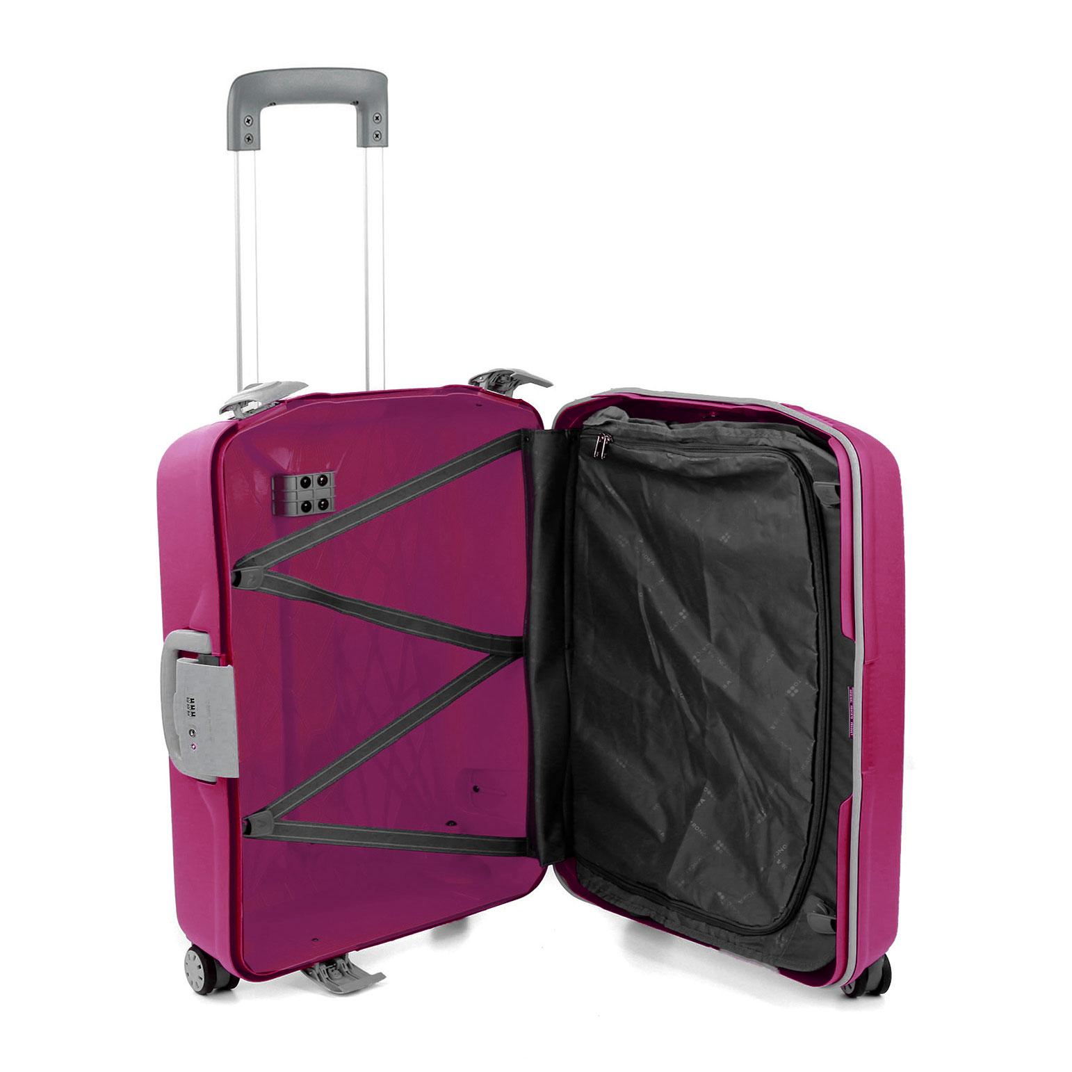 LIGHT Trolley bagaglio a mano 55x40x20 cm - Magenta