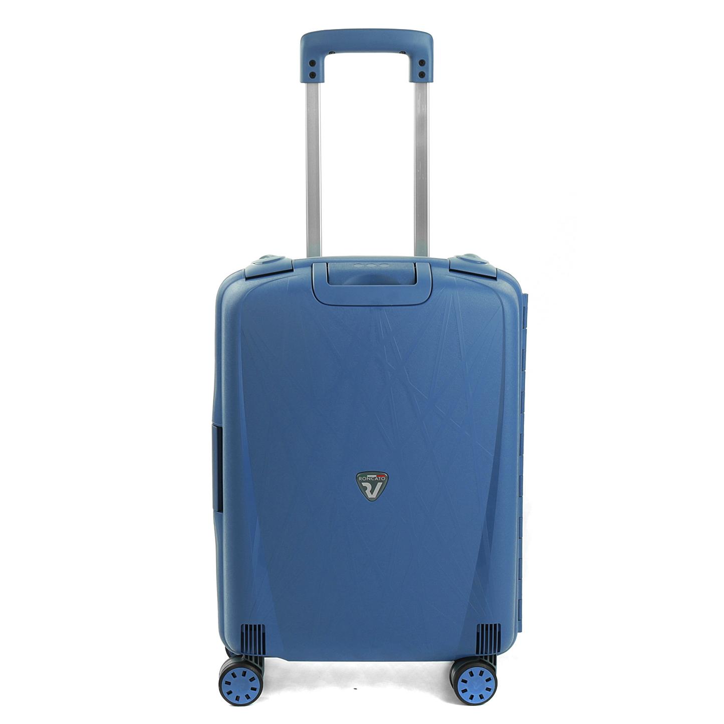 LIGHT Valise cabine 55x40x20 cm - Bleu Avio