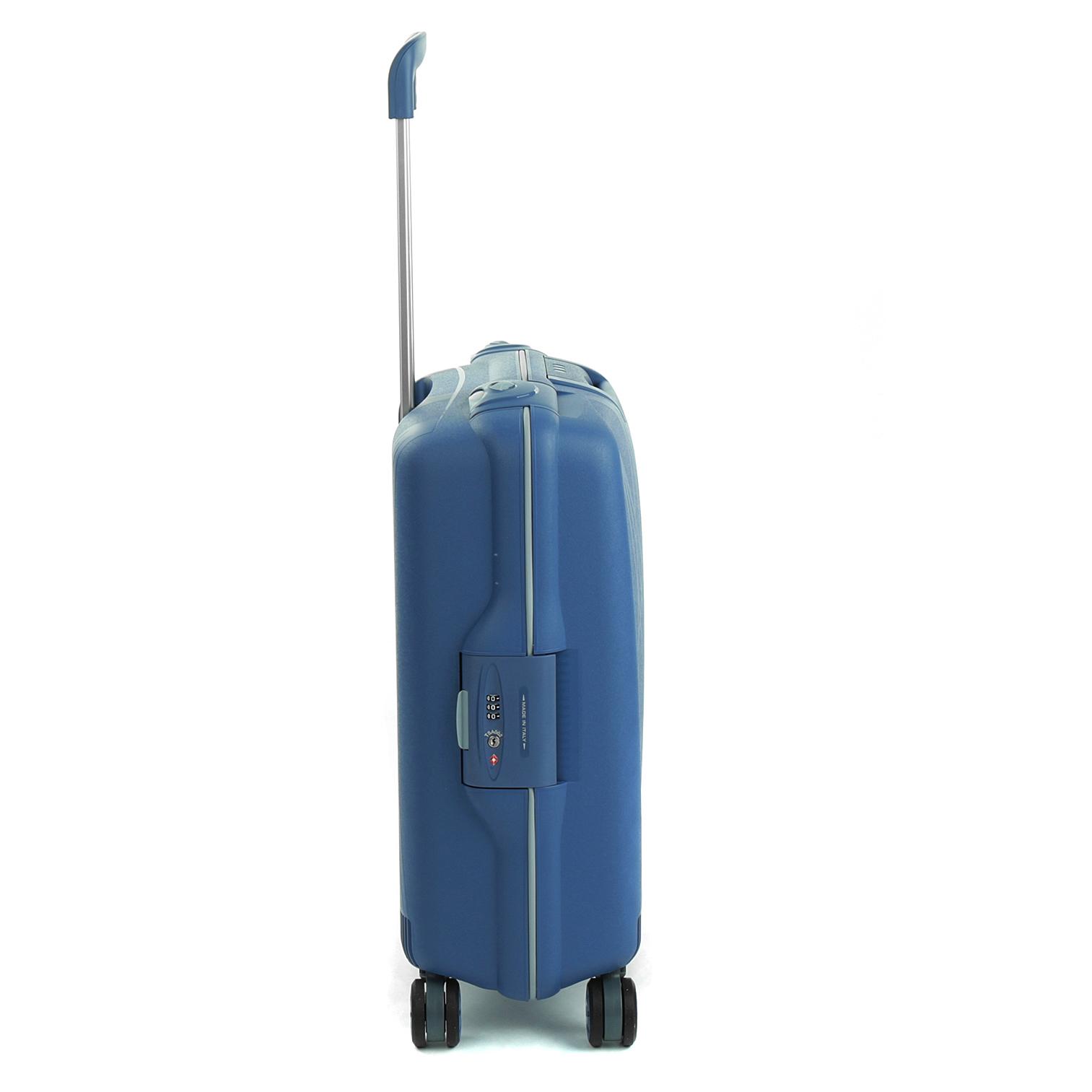 LIGHT Valise cabine 55x40x20 cm - Bleu Avio