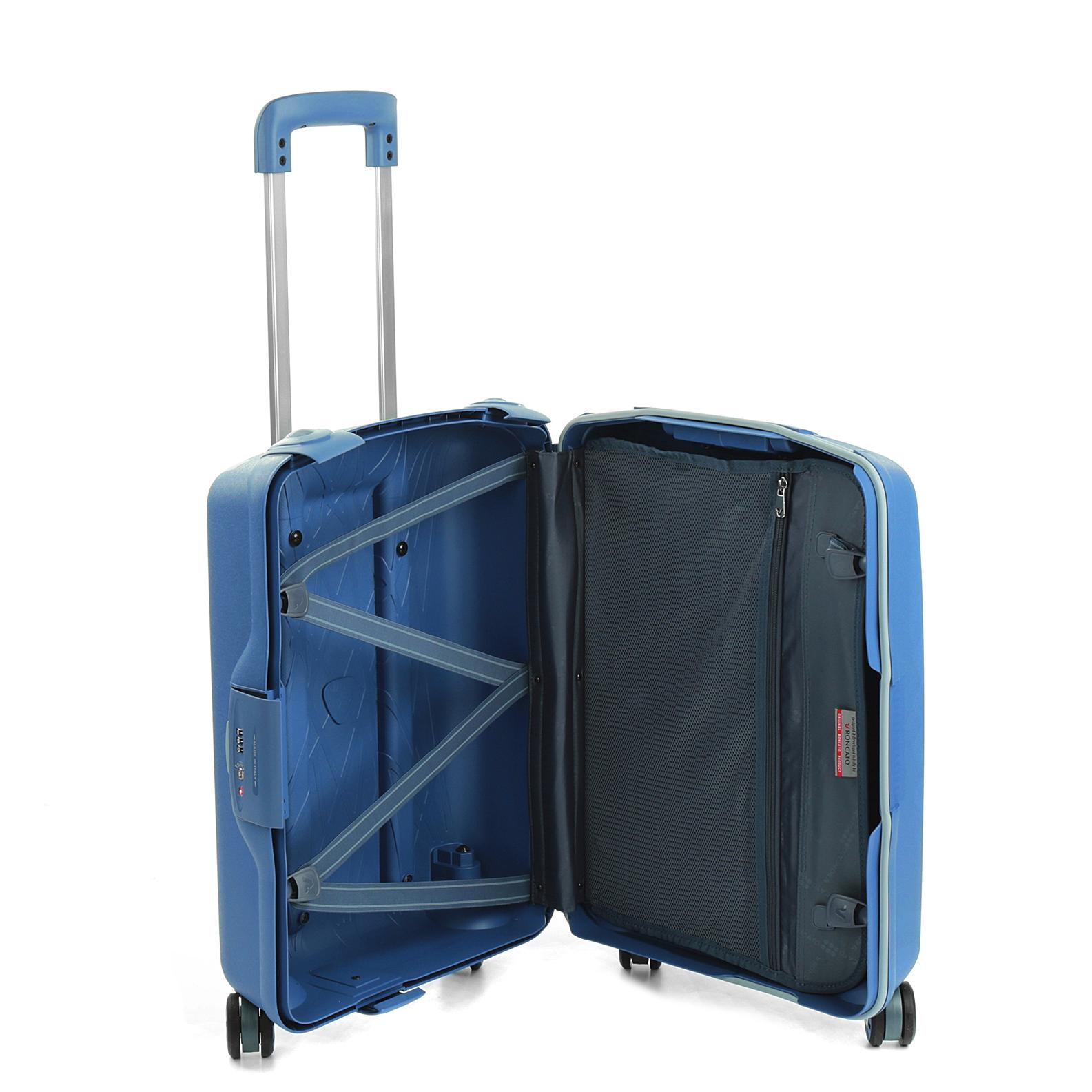 LIGHT Valise cabine 55x40x20 cm - Bleu Avio
