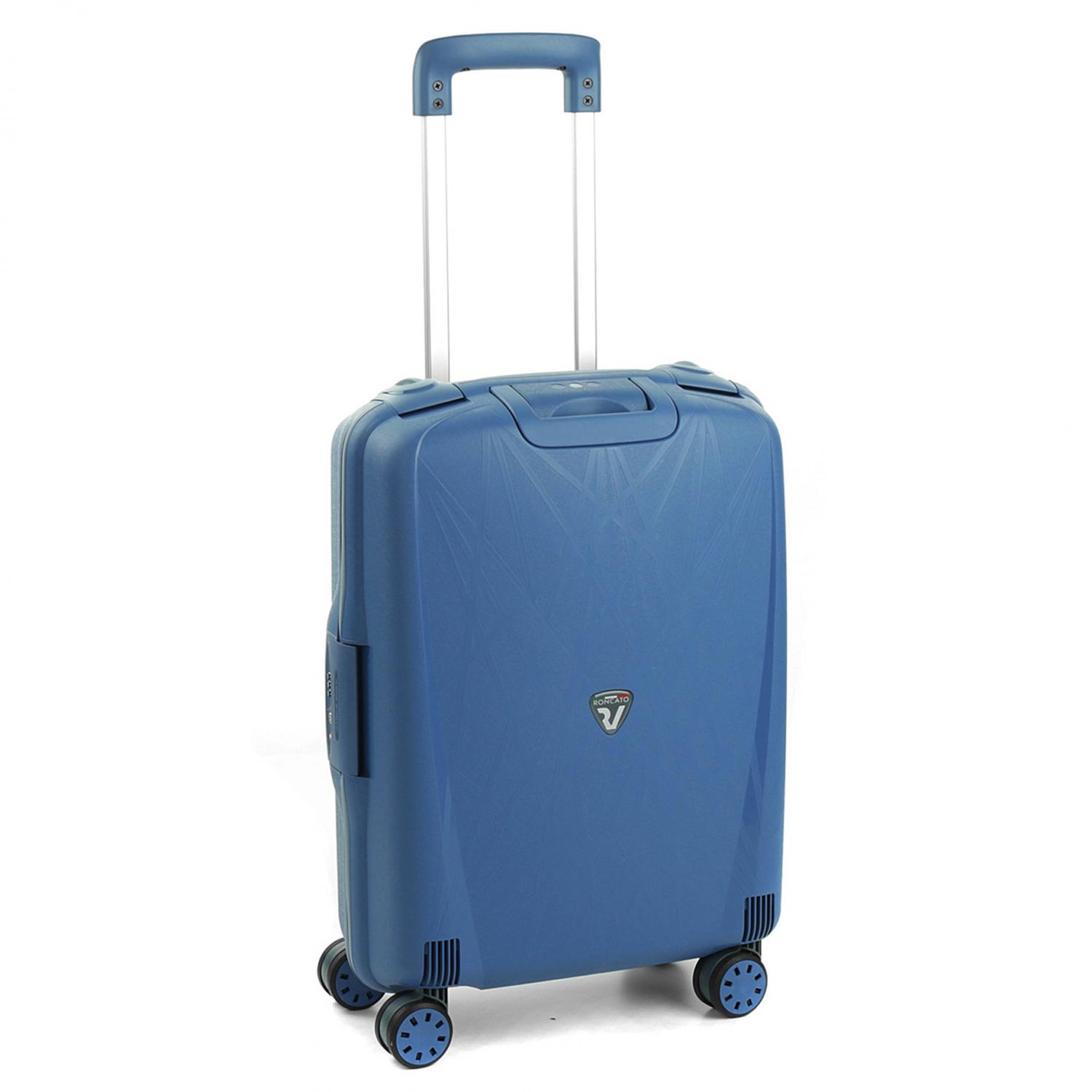 LIGHT Maleta de cabina 55x40x20 cm - Azul Avio