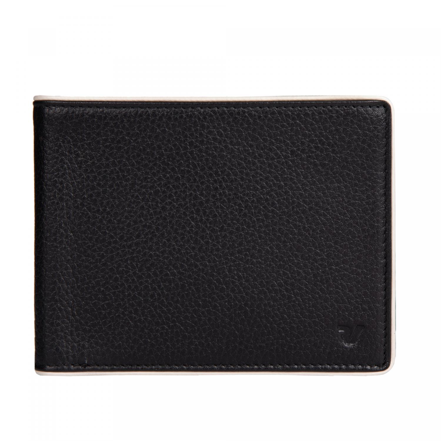 Roncato Madrid Portafoglio Uomo 12.5x9.5x1.5 Cm - Nero/blu