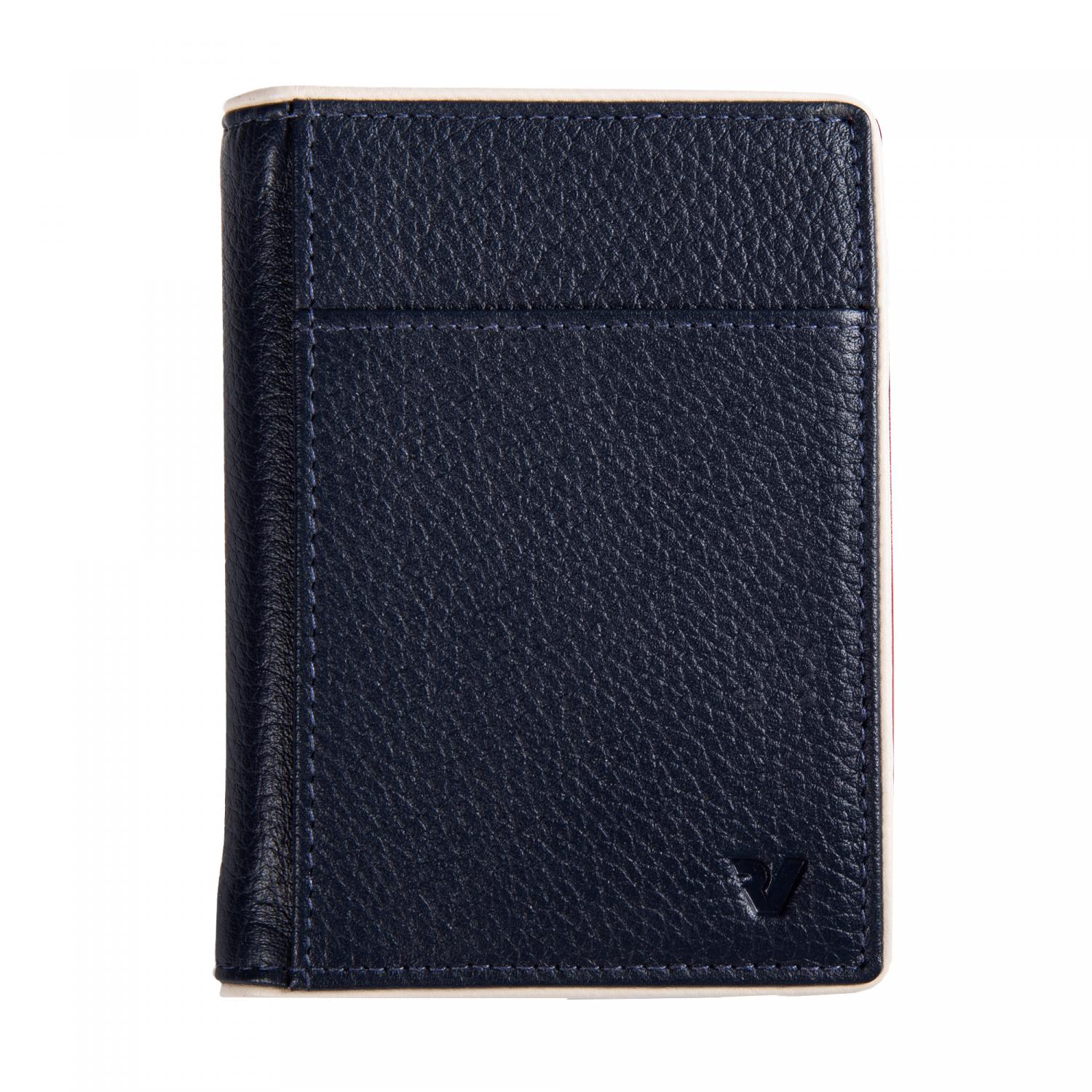 Roncato Madrid Portafoglio Uomo 8x11x2 Cm - Navy/rosso