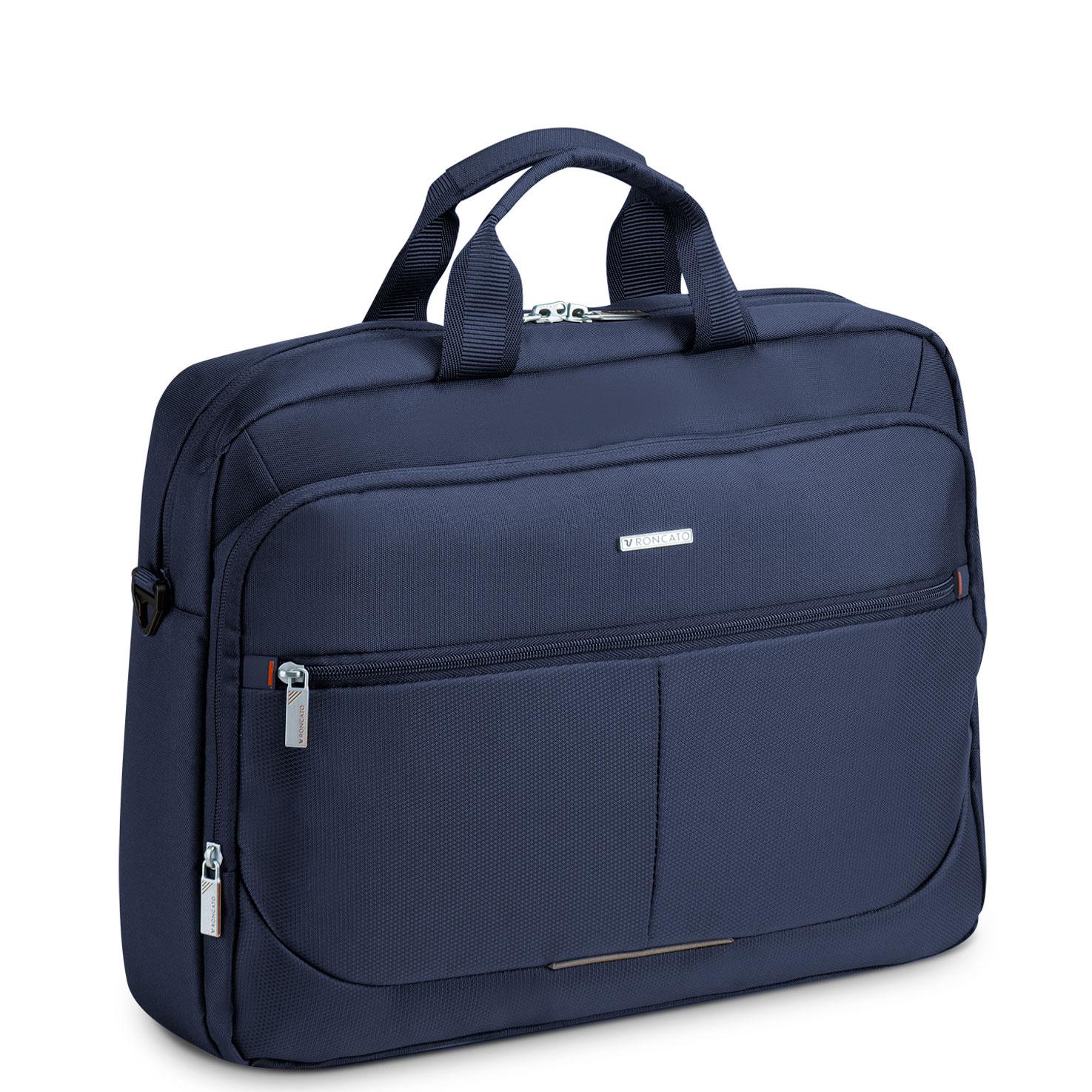 Roncato Easy Office 2.0 Borsa Porta Computer Porta Pc 15.6 - 30x40x9 Cm - Blu Notte
