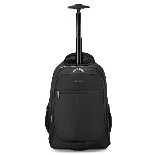 Tandem Zaino Trolley Fisso Compact Con Ruote Grandi E Silenziose - Rimovibile 35L Valencia C.F 2025, Nero - 4