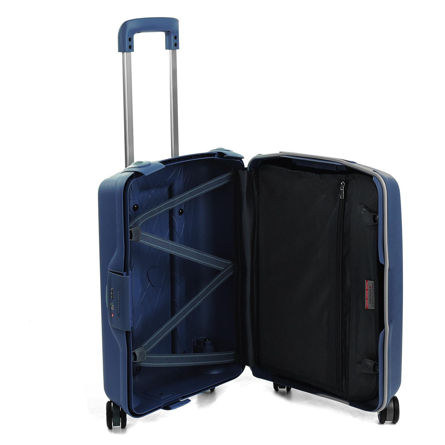 LIGHT Valise cabine 55x40x20 cm - Bleu marine