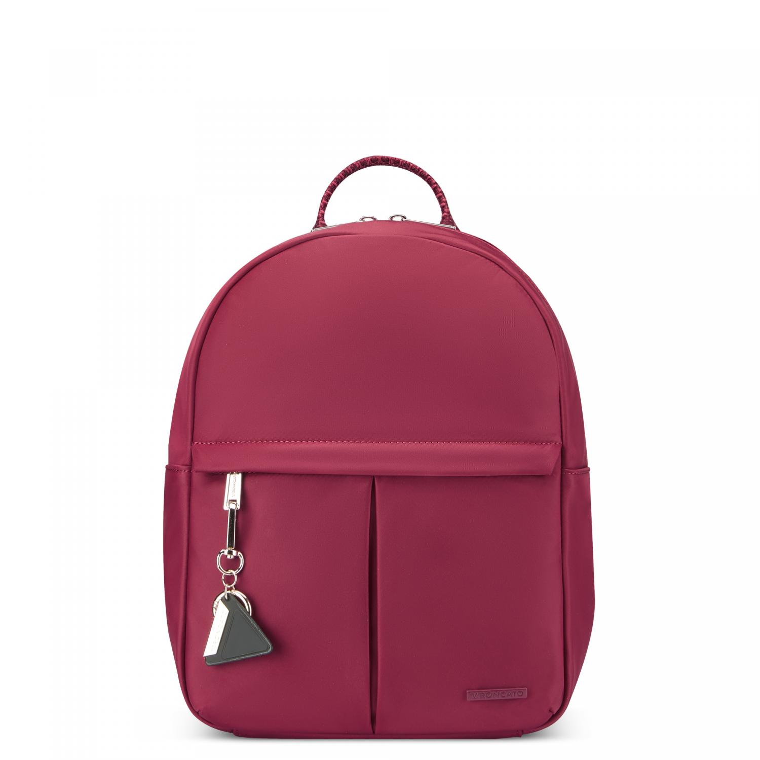 Zaino Da Lavoro Roncato Bristol – Pelle Pieno Fiore, 30x24x11 Cm, 7 L, Bordeaux, Con Organizer Interno E Portachiavi