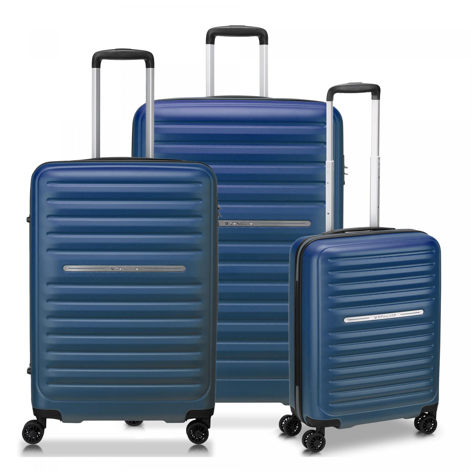 Roncato Ibiza Set Valigie (grande, Medio, Cabina) - Blu Notte
