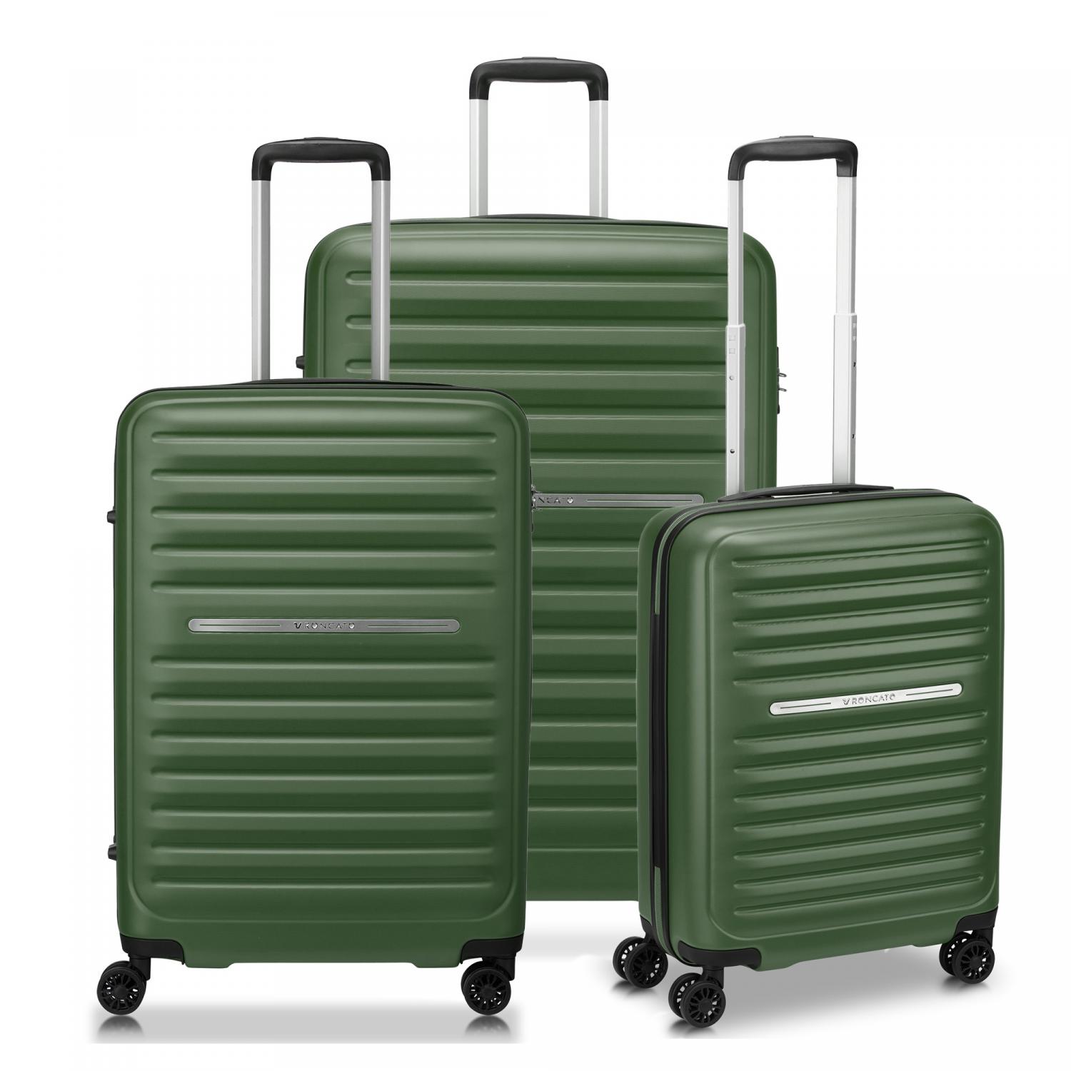 Roncato Ibiza Set Valigie (grande, Medio, Cabina) - Verde Militare
