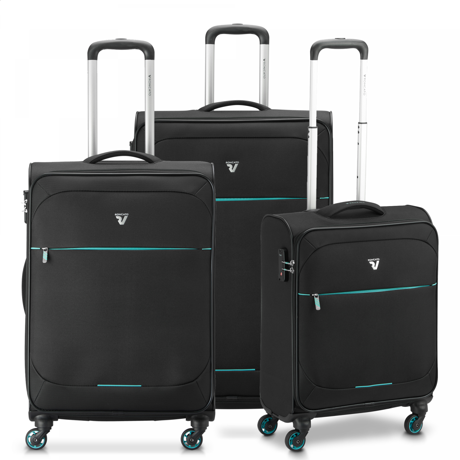 SMILE 2.0 SET VALIGIE (Grande, Medio, Cabina) - Nero