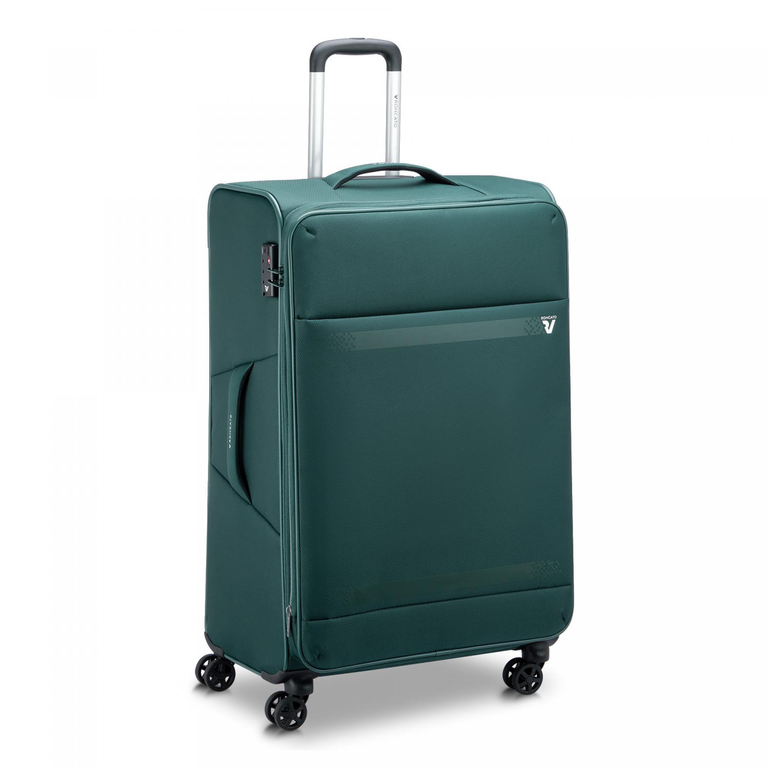 Roncato Jazz 4.0 Trolley Grande 78 Cm Espandibile - Verde Bottiglia