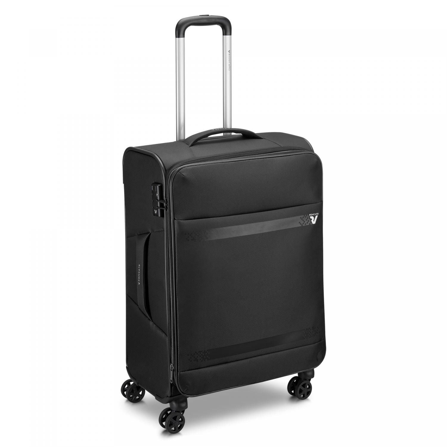 Roncato Jazz 4.0 Trolley Medio 65 Cm Espandibile - Nero