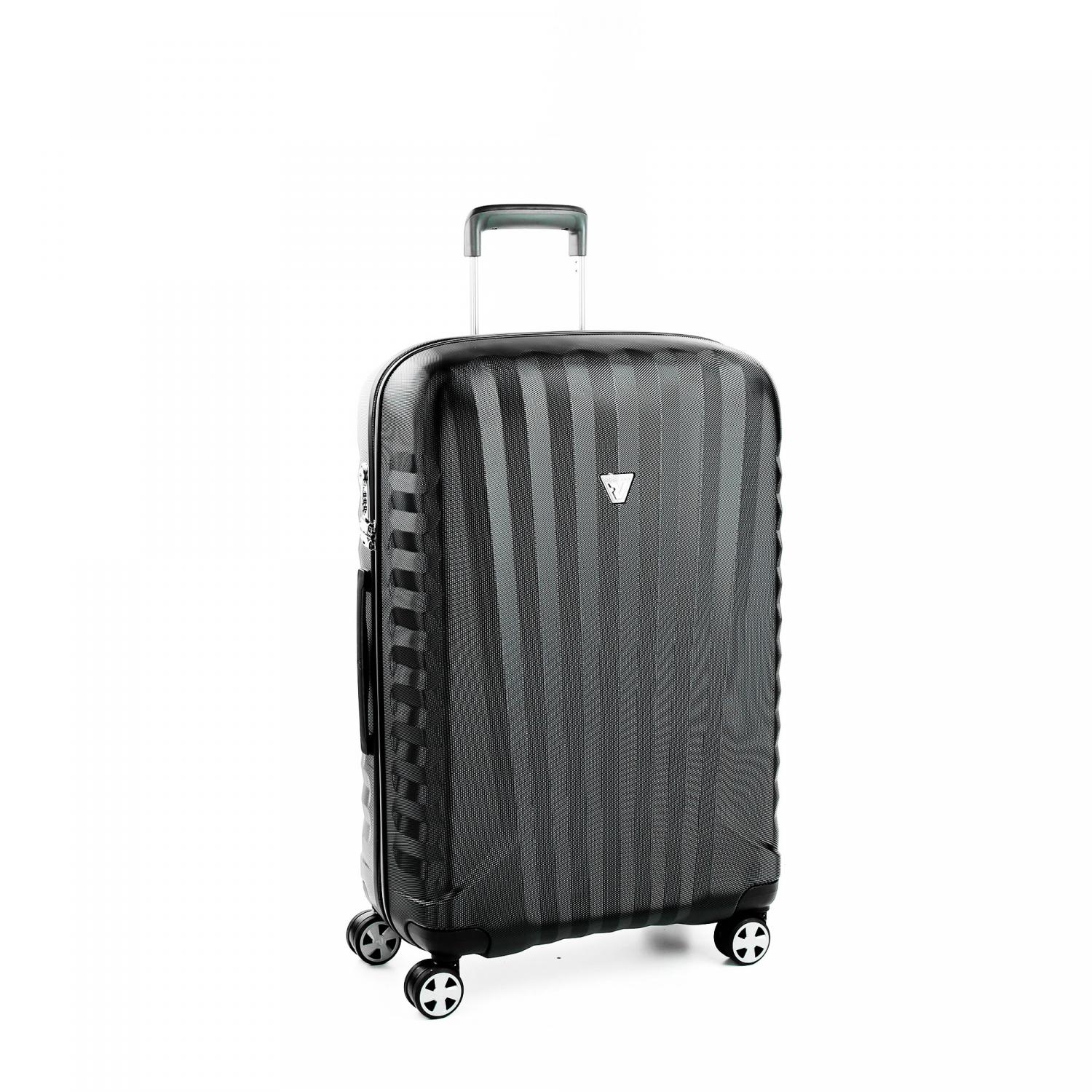 Roncato Uno Premium 2.0 Trolley Medio 76 Cm - Nero/nero