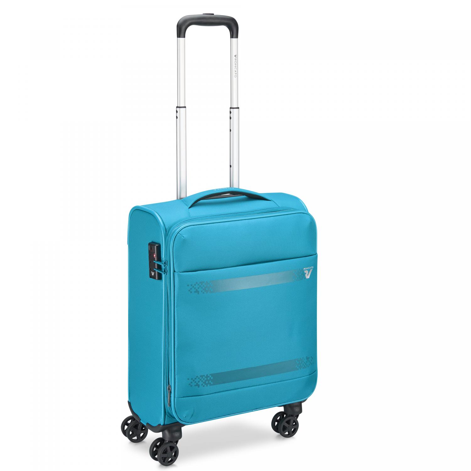 Roncato Jazz 4.0 Trolley Bagaglio A Mano 55x40x20/23 Cm Espandibile - Turchese