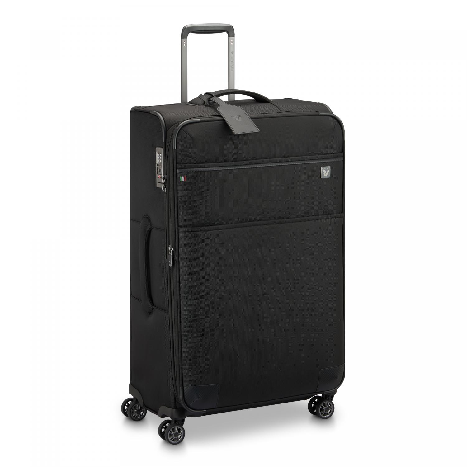Roncato Uno Soft 3.0 Trolley Grande 80 Cm Espandibile - Nero