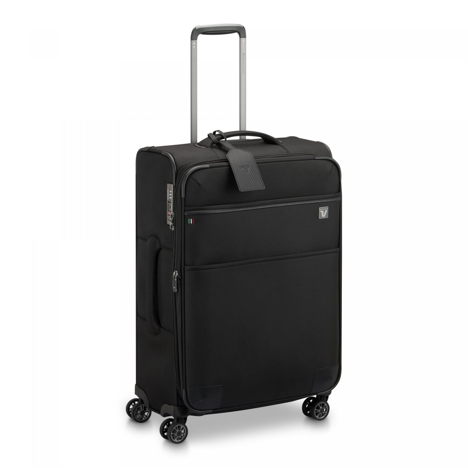 Roncato Uno Soft 3.0 Trolley Medio 67 Cm Espandibile - Nero
