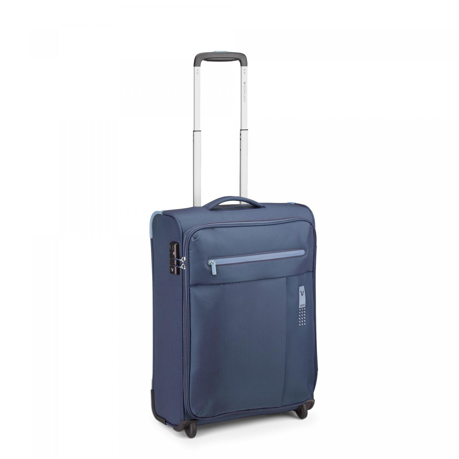 Roncato Lite Soft Trolley Bagaglio A Mano 2 Ruote 55x40x20 Cm - Blu Navy