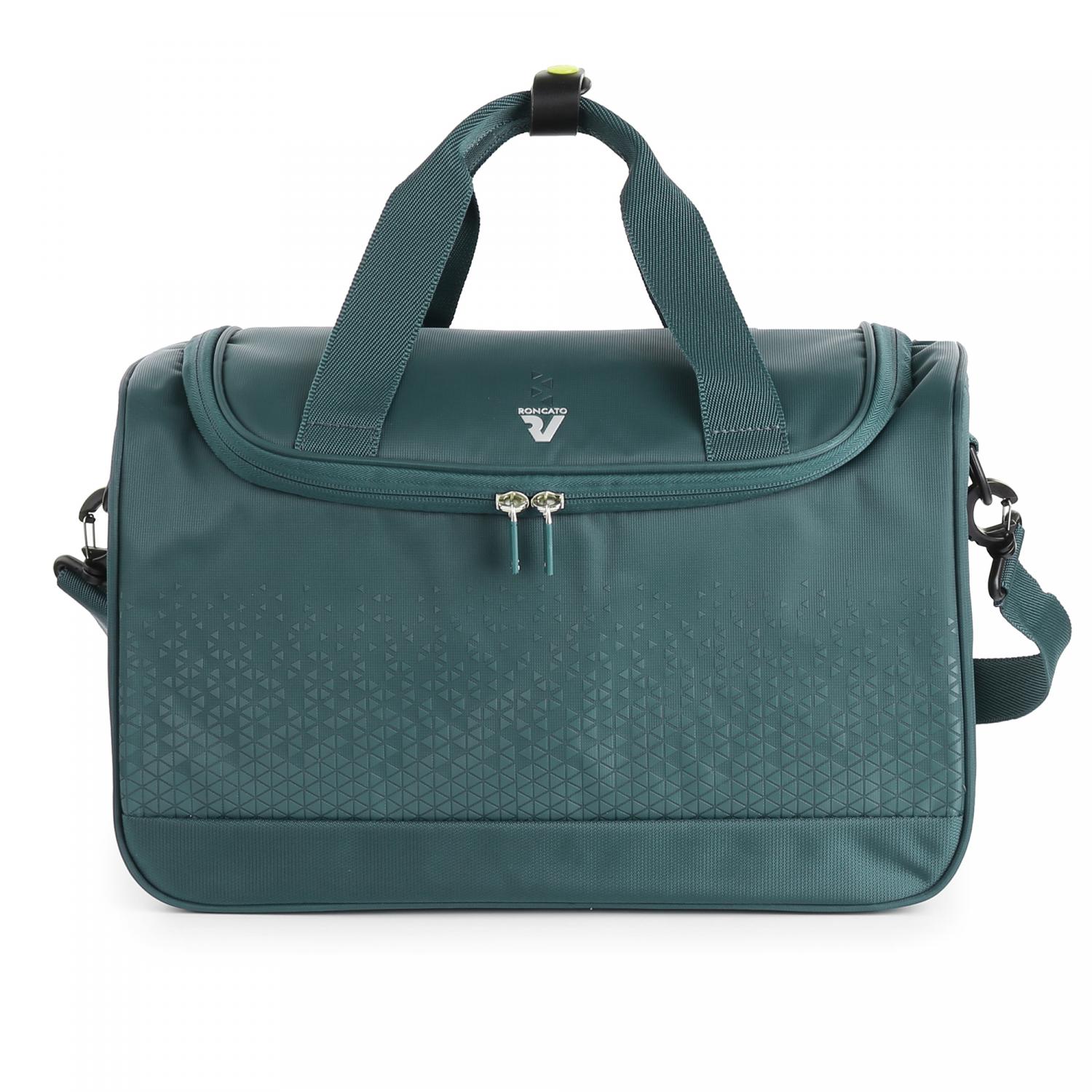 Roncato Crosslite Borsa Cabina 40x25x20 Cm - Verde Bottiglia