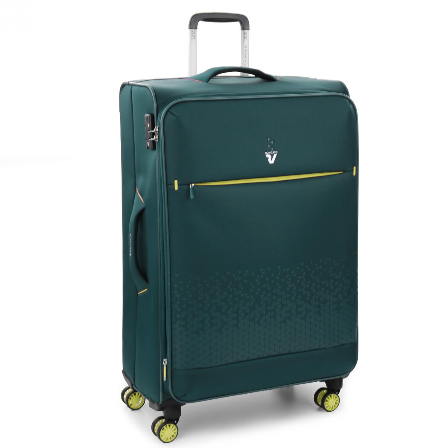 CROSSLITE Maleta grande 75 cm Expandible - Verde Botella
