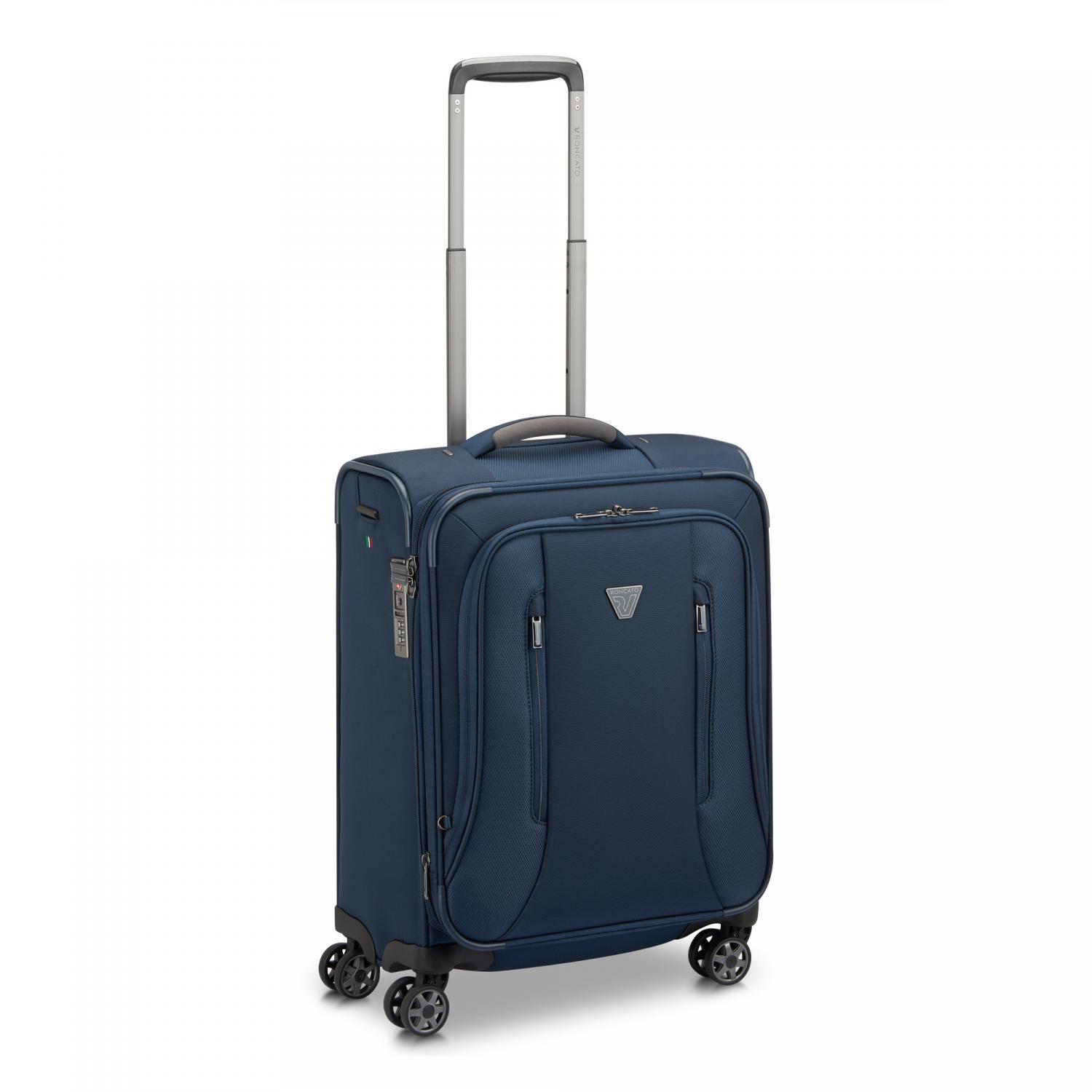 Roncato City 3.0 Trolley Bagaglio A Mano 55x40x20/25 Cm Espandibile - Blu Notte