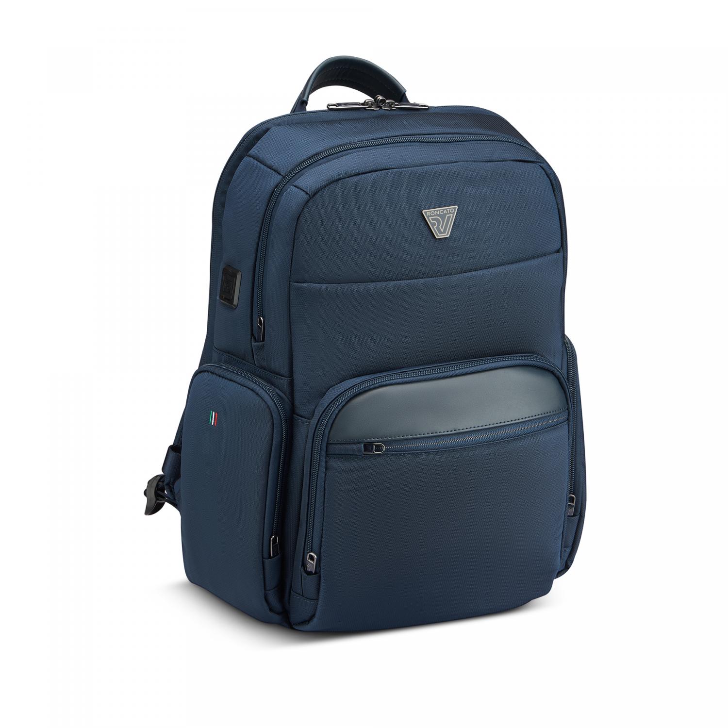 Roncato City 3.0 Zaino Da Lavoro Porta Pc 15.6 - 40x33x18 Cm - Blu Notte
