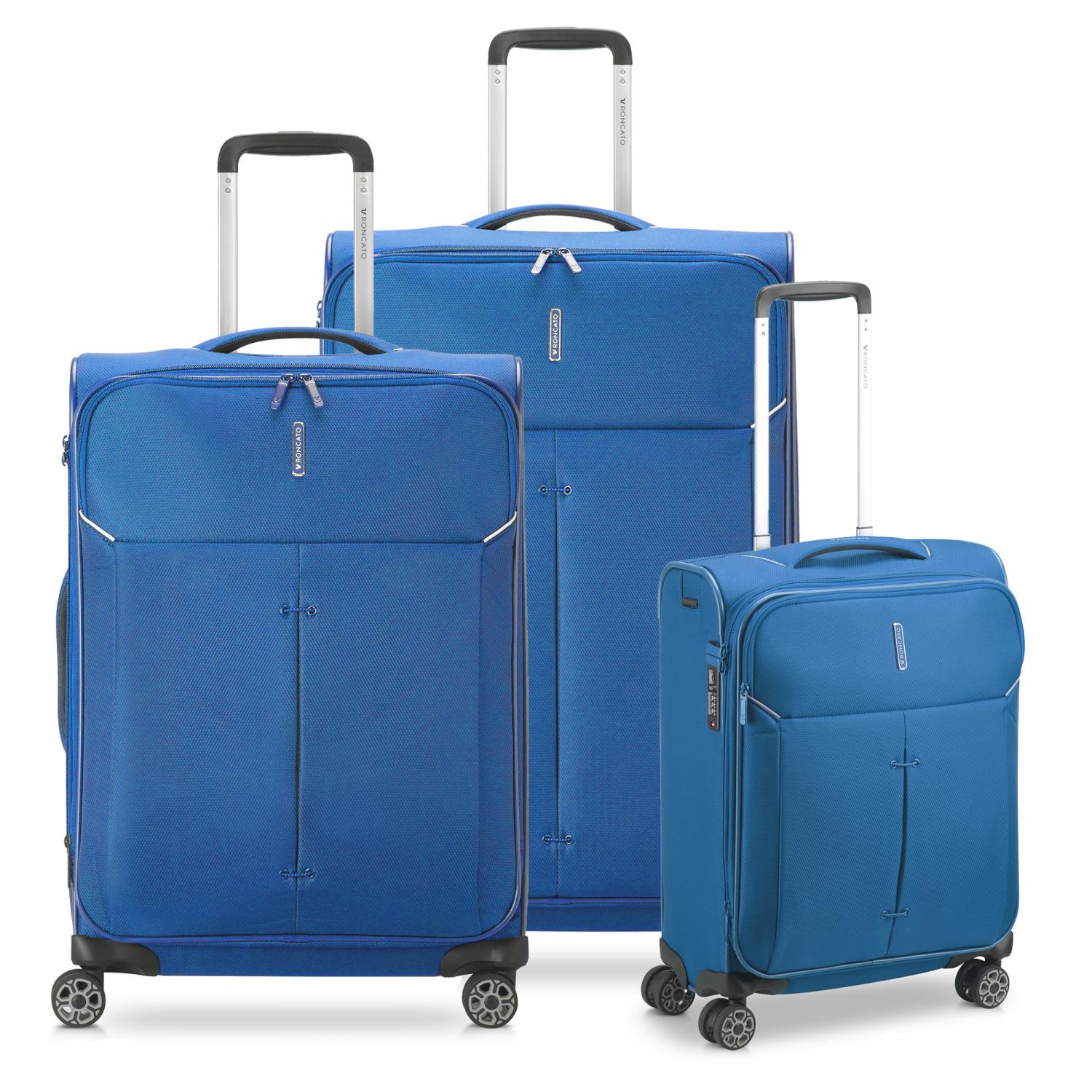 Roncato Ironik 2.0 Set Valigie (grande, Medio, Cabina) - Denim