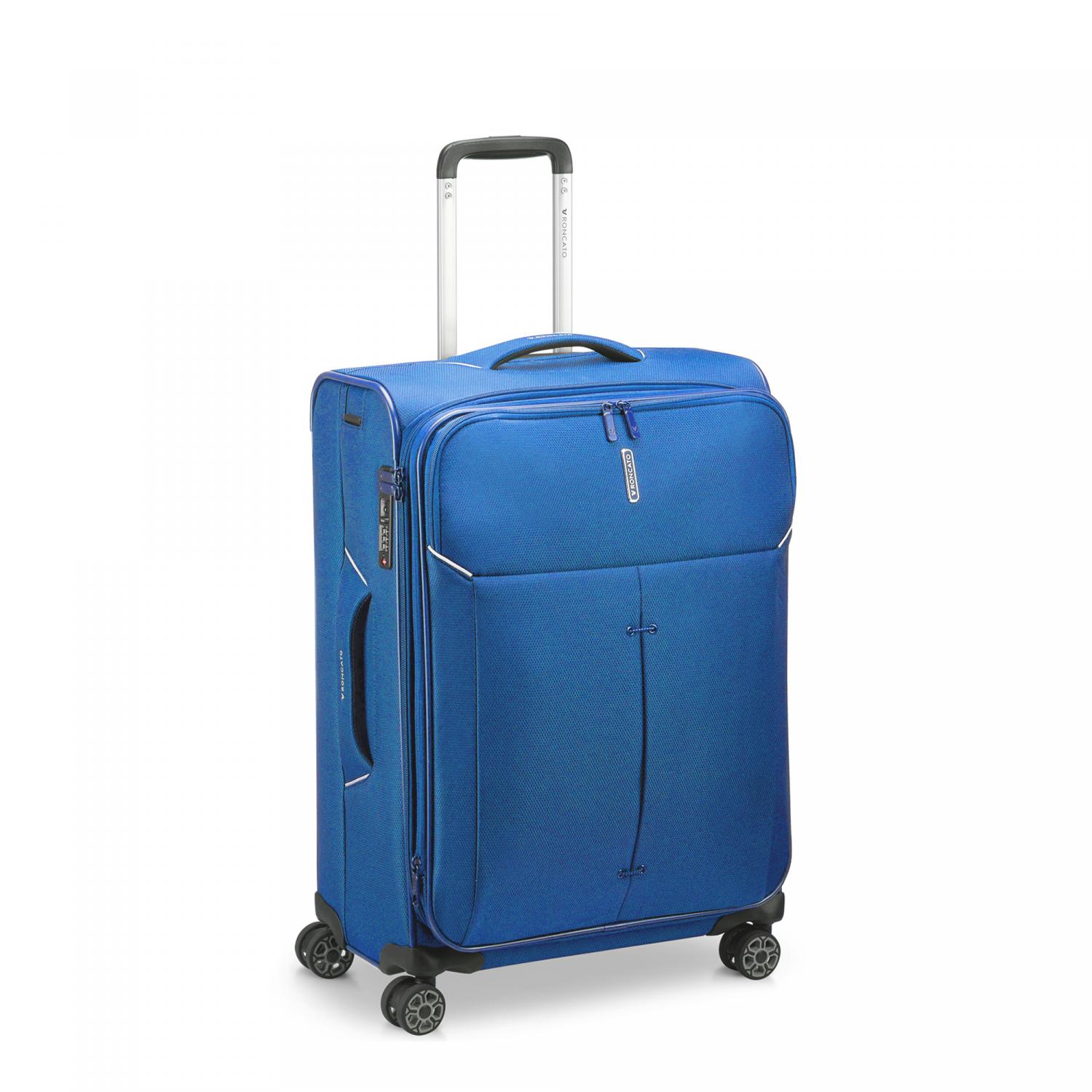 Roncato Ironik 2.0 Trolley Medio 65 Cm Espandibile - Denim