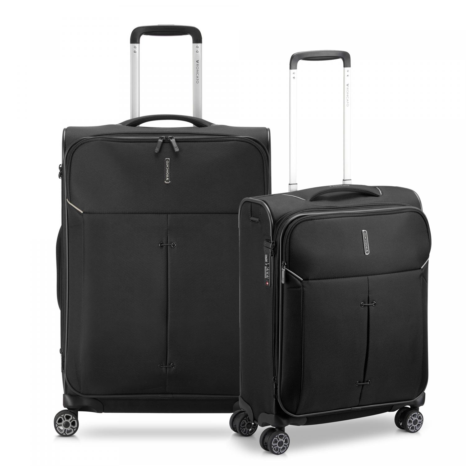 Roncato Ironik 2.0 Set Valigie (medio, Cabina) - Nero