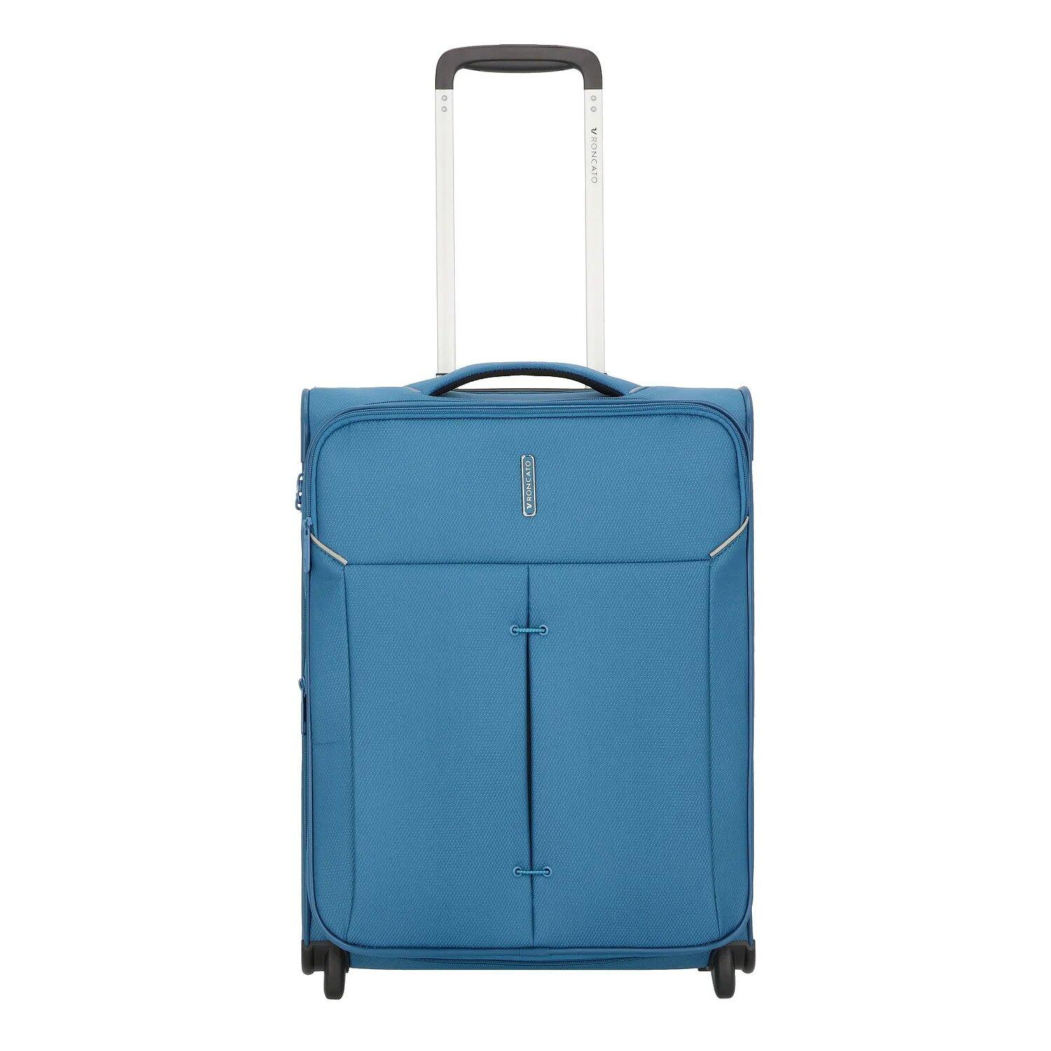Roncato Ironik 2.0 Trolley Bagaglio A Mano 2 Ruote 55x40x20/23 Cm Espandibile - Denim