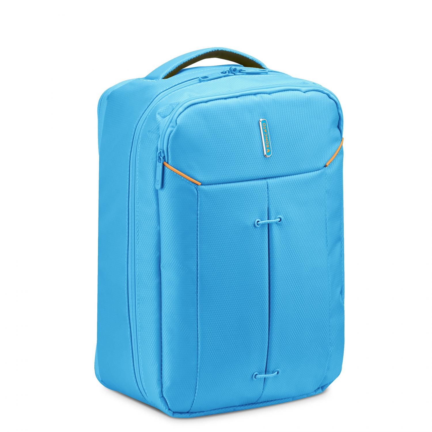 Roncato Ironik 2.0 Ryanair Zaino Da Viaggio 40x25x15/20 Cm Espandibile - Azzurro