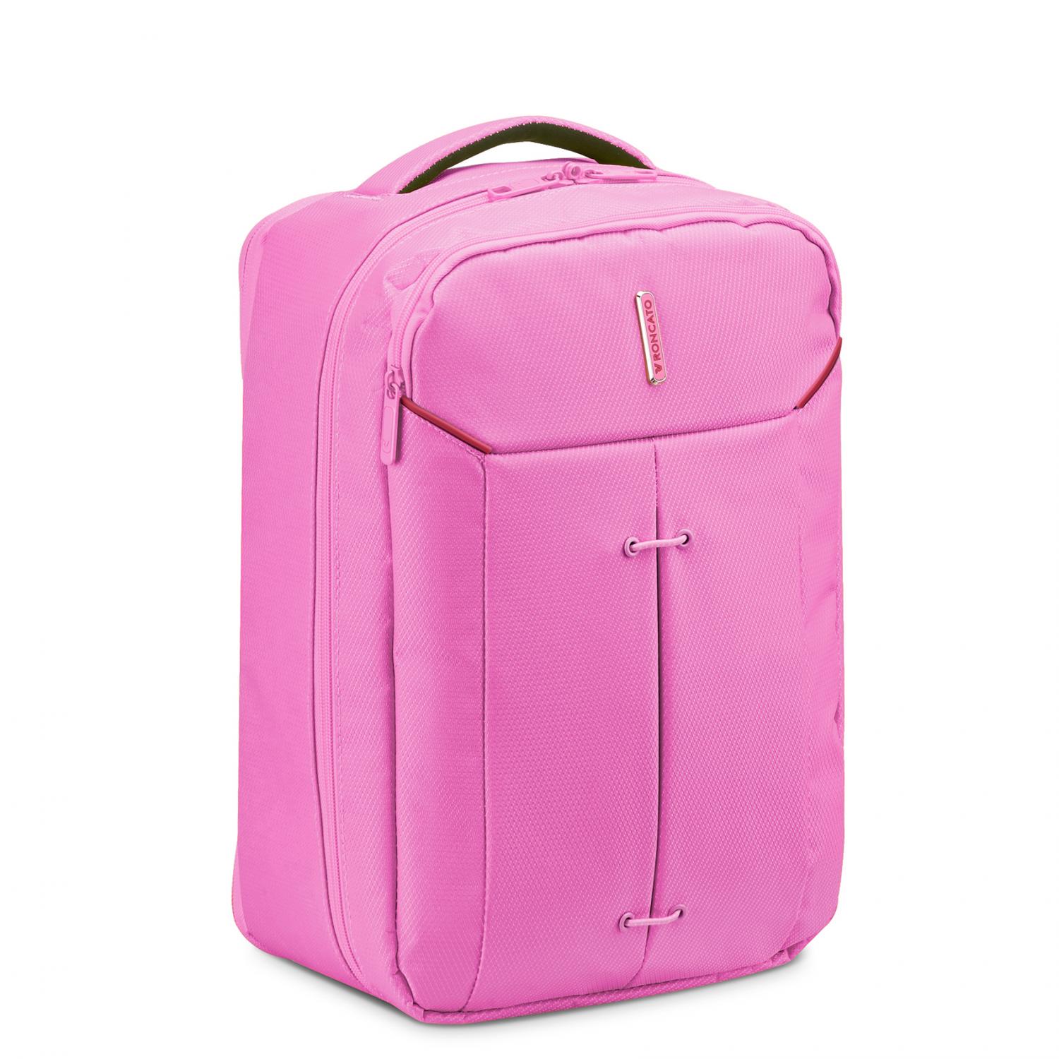 Roncato Ironik 2.0 Ryanair Zaino Da Viaggio 40x25x15/20 Cm Espandibile - Rosa